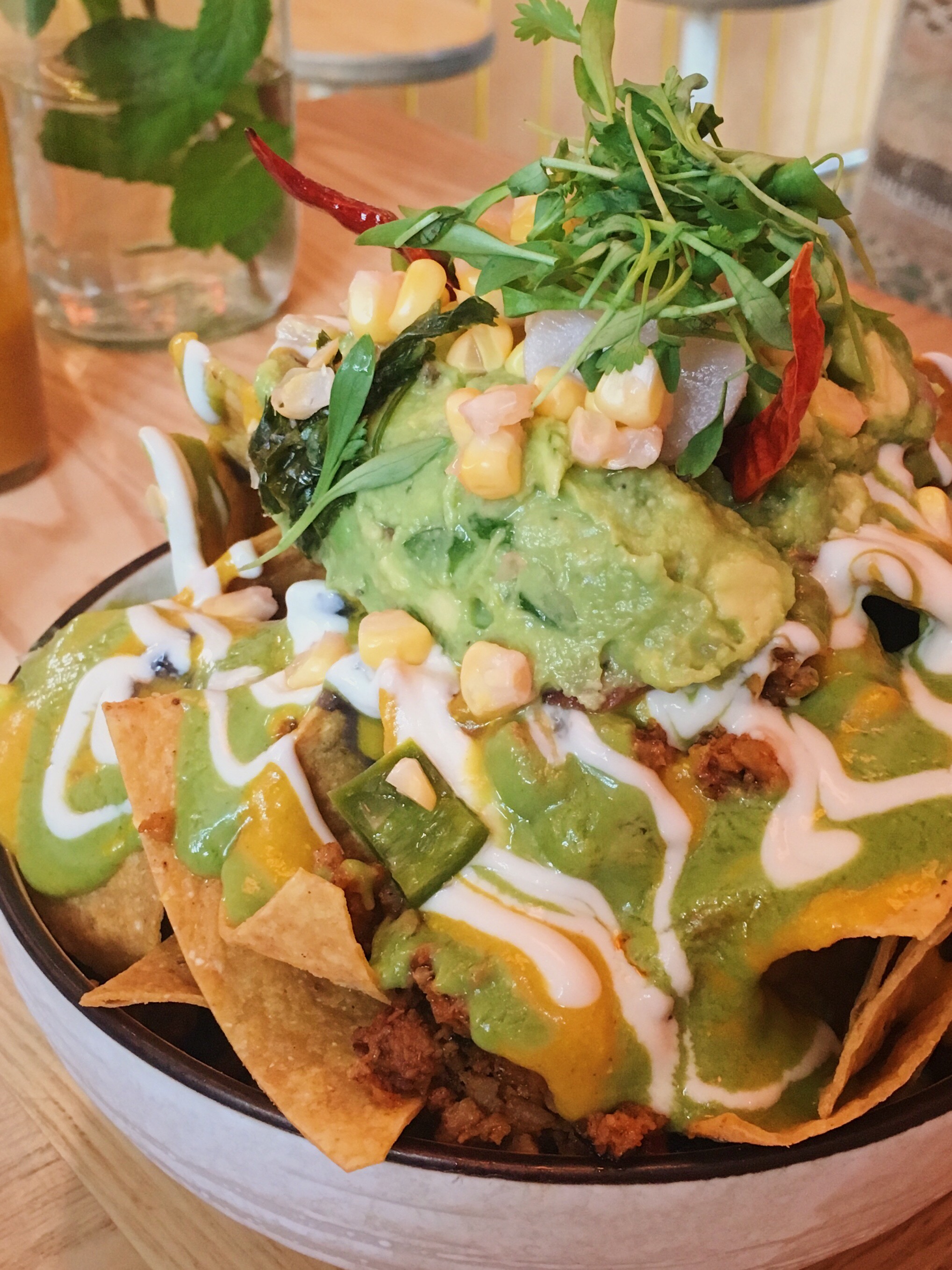 Nachos with extra guac