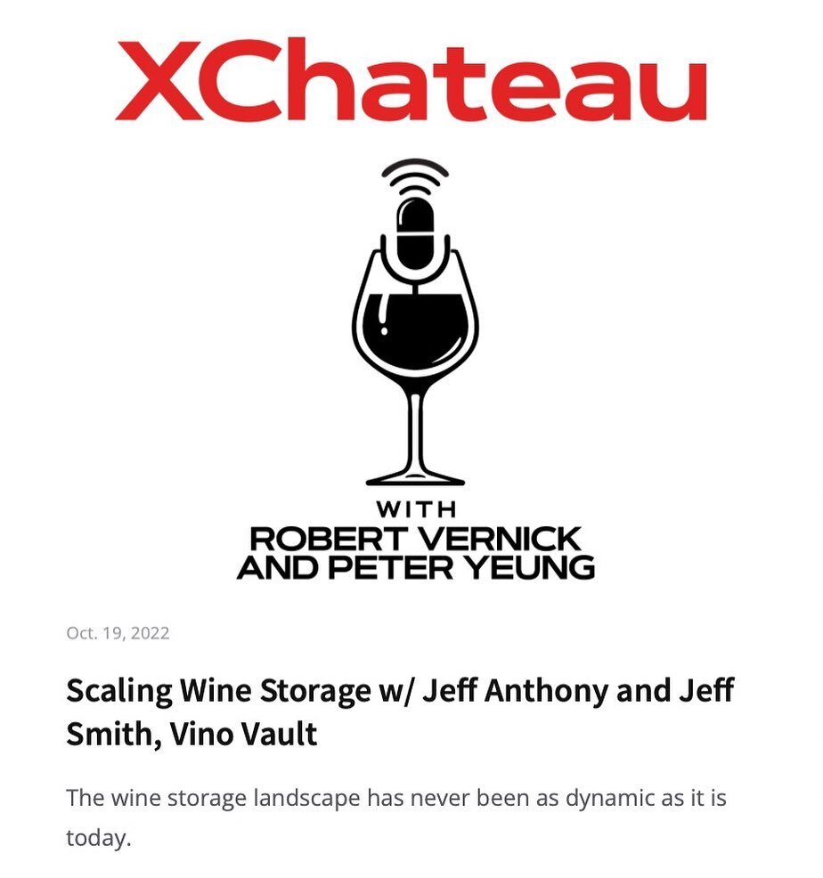 Did you know there are options to storing your wine besides buying a wine fridge? Vino Vault is creating a nationwide service by acquiring wine storage businesses and creating a more broadly branded platform for wine collectors. 

CEO Jeff Anthony an