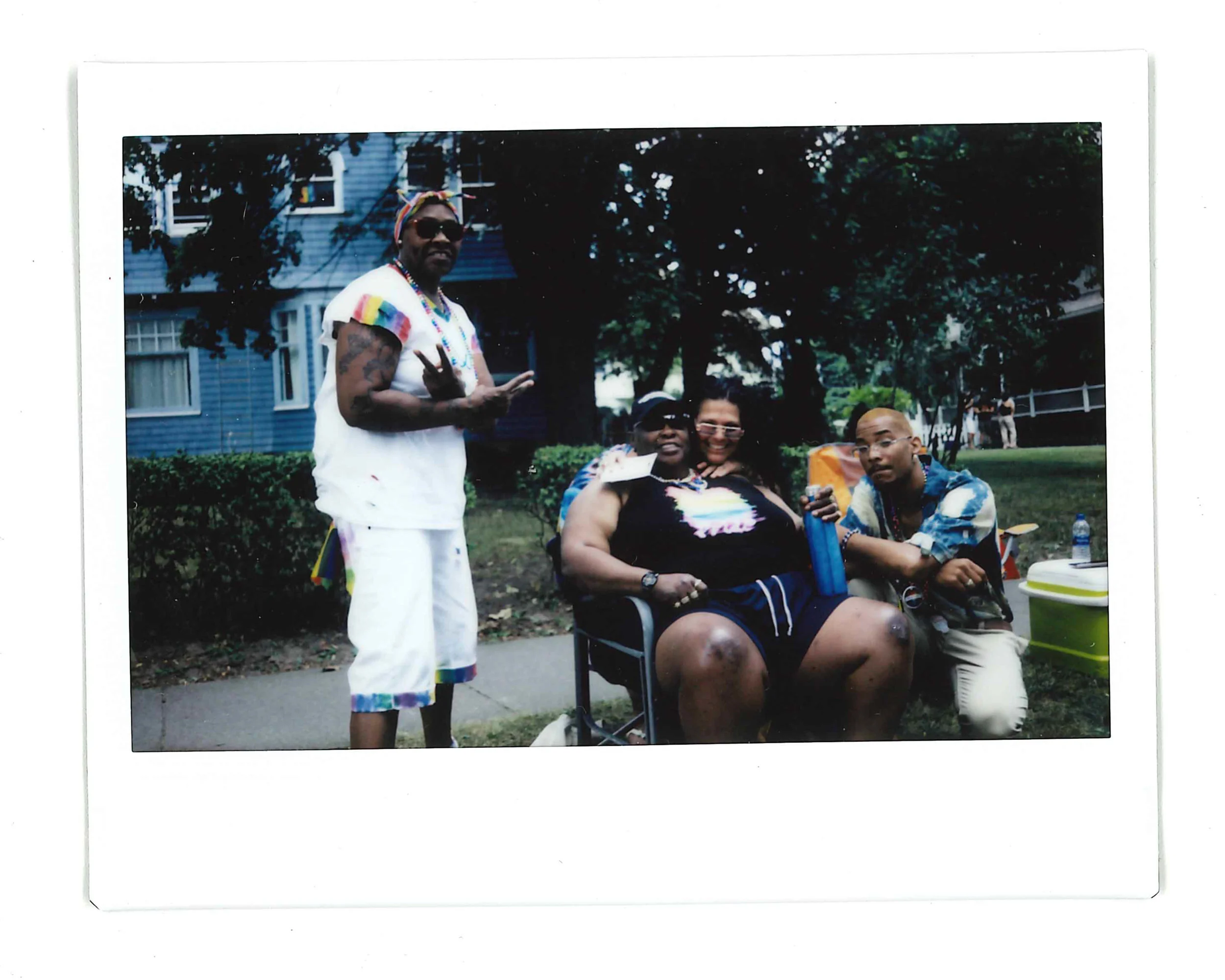 (Left to right) Kim and Bell's friend Merle, Bell, Kim and their nephew Jesse. 