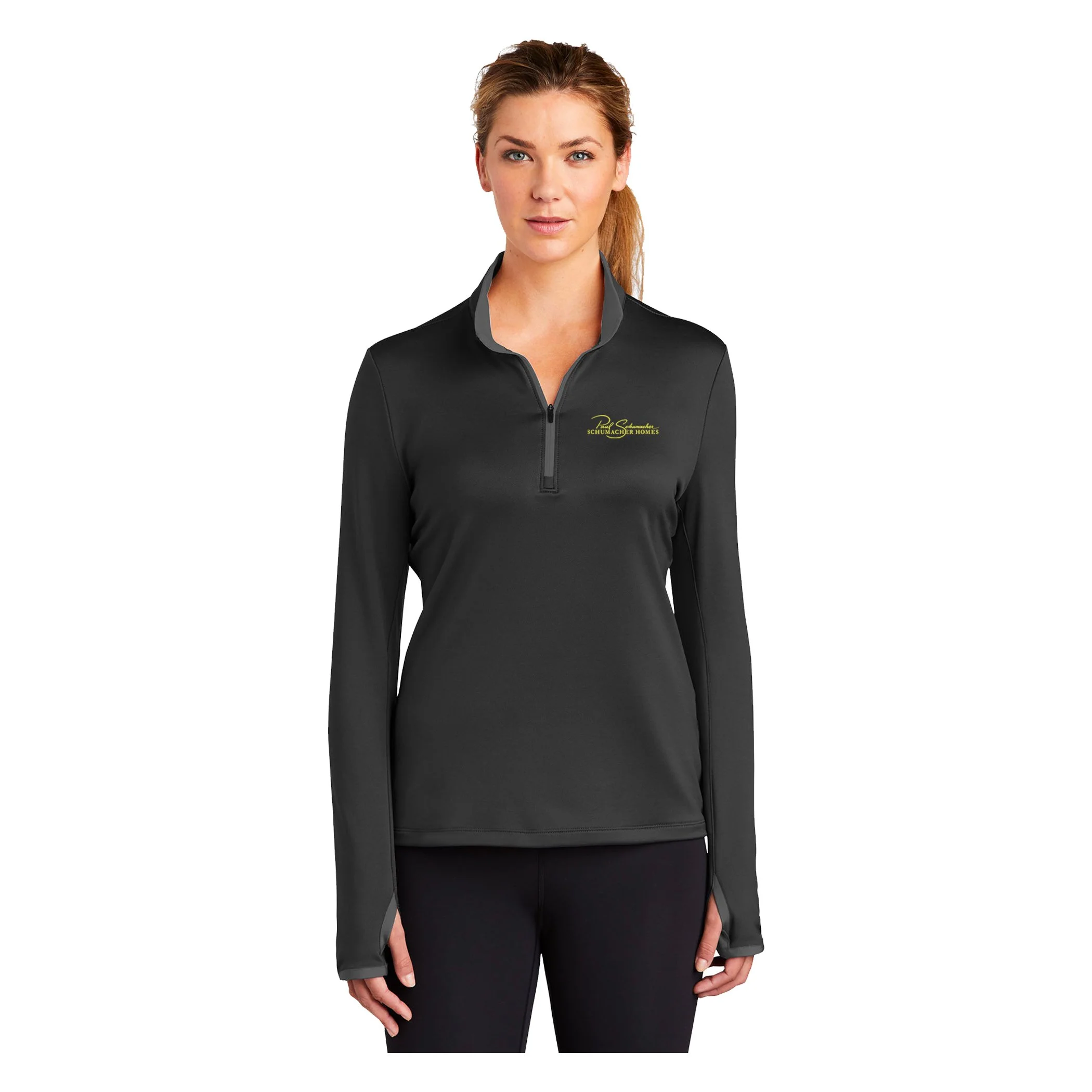 Nike Ladies Stretch 1/4 Zip - Black