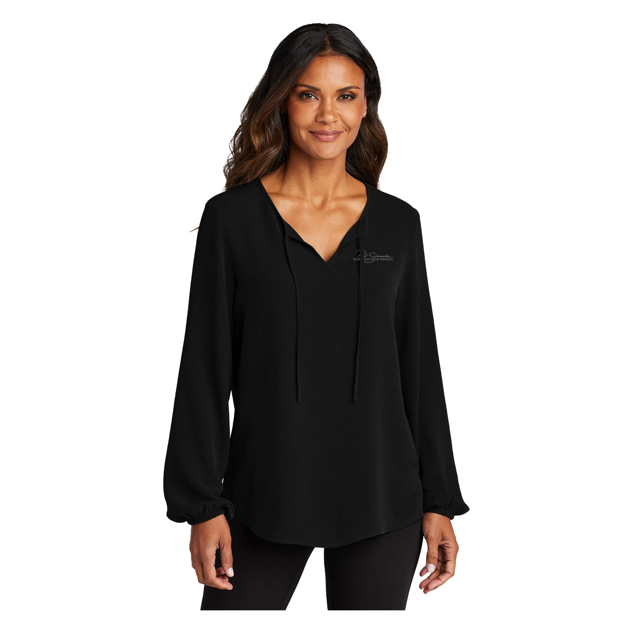 Ladies Textured Crepe Blouse