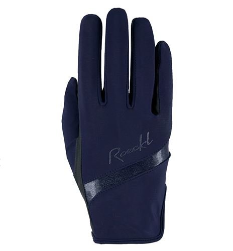 Roeckl Lona RIDING GLOVES Colour NAVY/SILVER Gloves 
