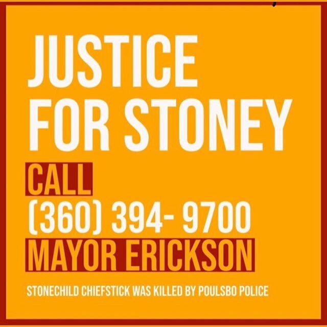 For local folks, this is another way to take direct action right here with the murder of Stonechild Cheifstick by Poulsbo officer Keller. Please take action and help bring justice. Also peaceful protest today in Bainbridge. Follow my stories for deta