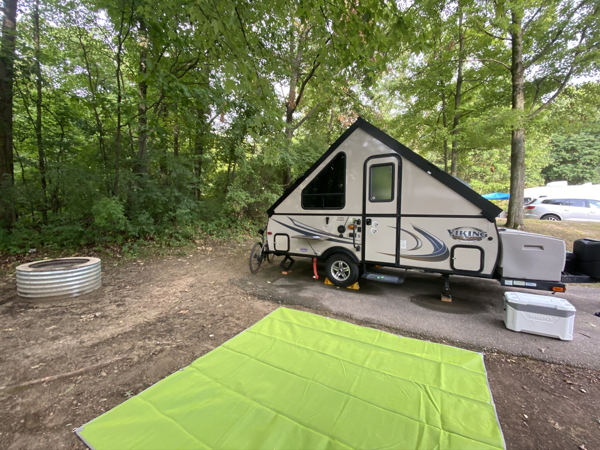 Camping at Hayes State Park in Michigan