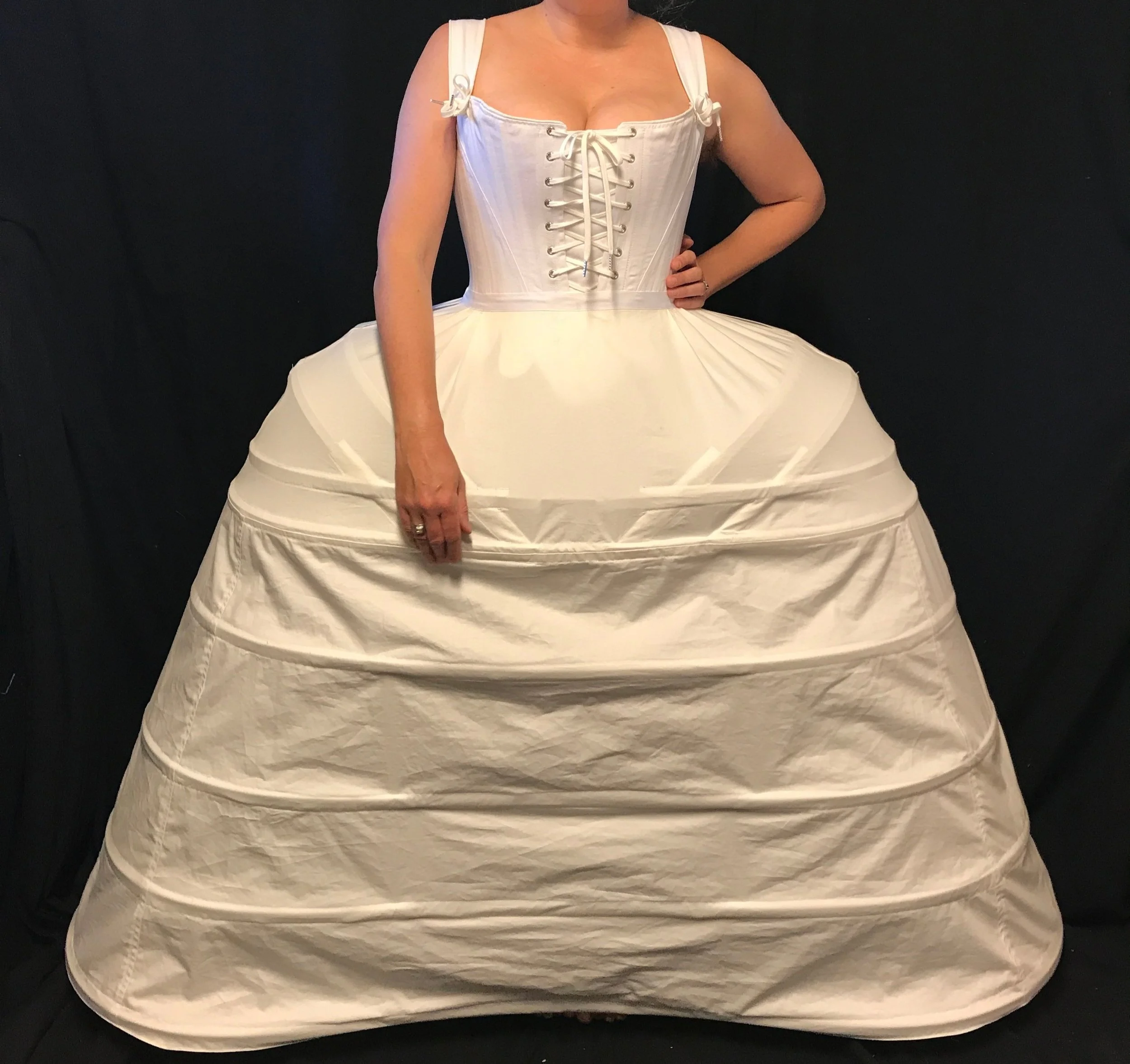 Extra Wide Long Full Pannier Period Corsets