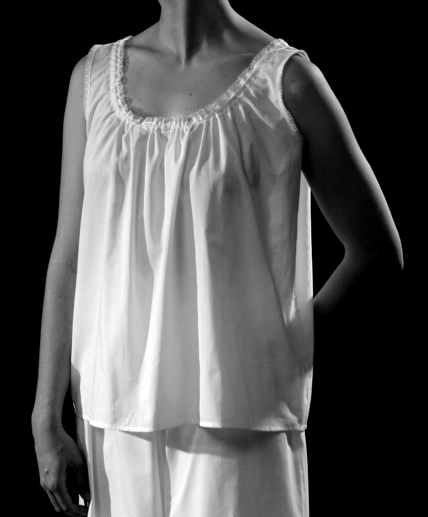 Victorian Sleeveless Chemise — Period Corsets