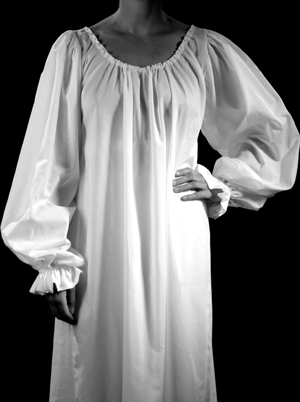 chinese dress ladies Royalcore Princesscore Soft Satin Chemise Dress/Robe/Nightie Set main image 0