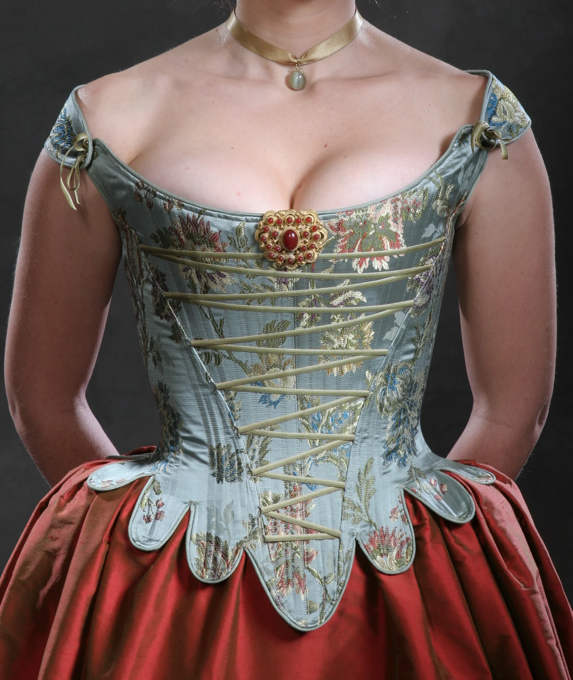  c. 1660 Kristina stays flatlined with added trims 
