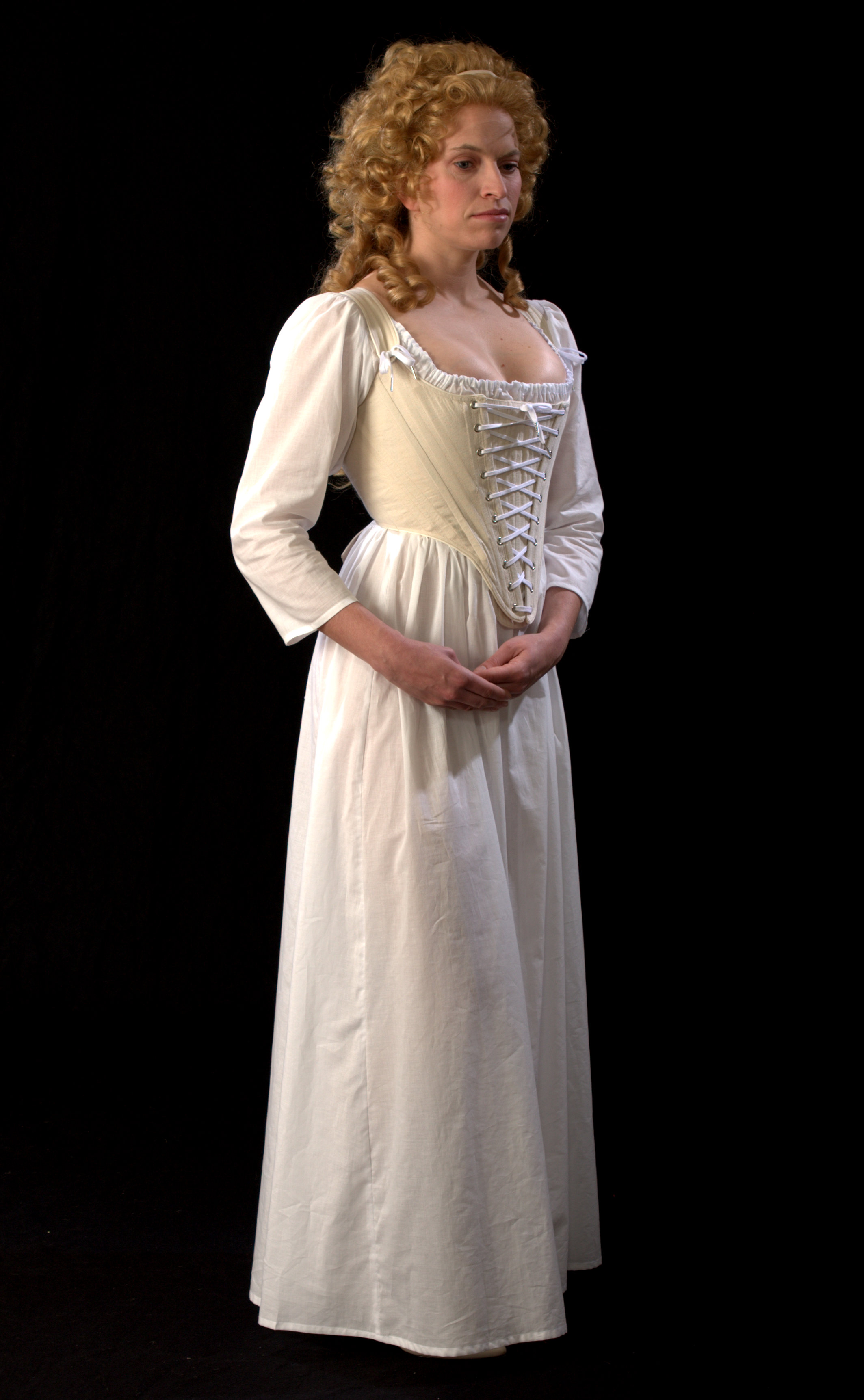 Historical Silhouette- c. 1790 Marie stays and shift