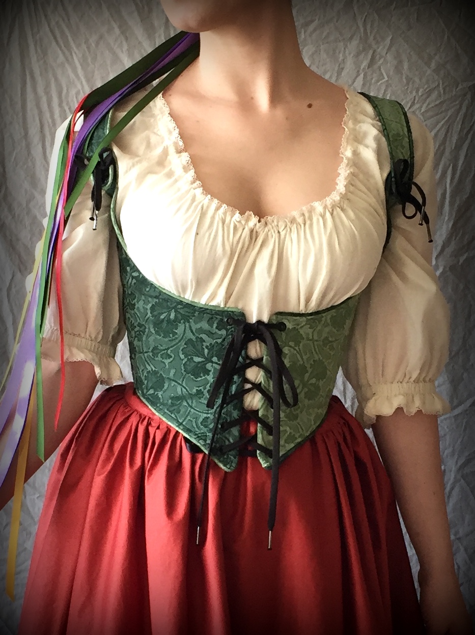 Pirate-Black-Silver-corset-steampunk-renaissance-victorian