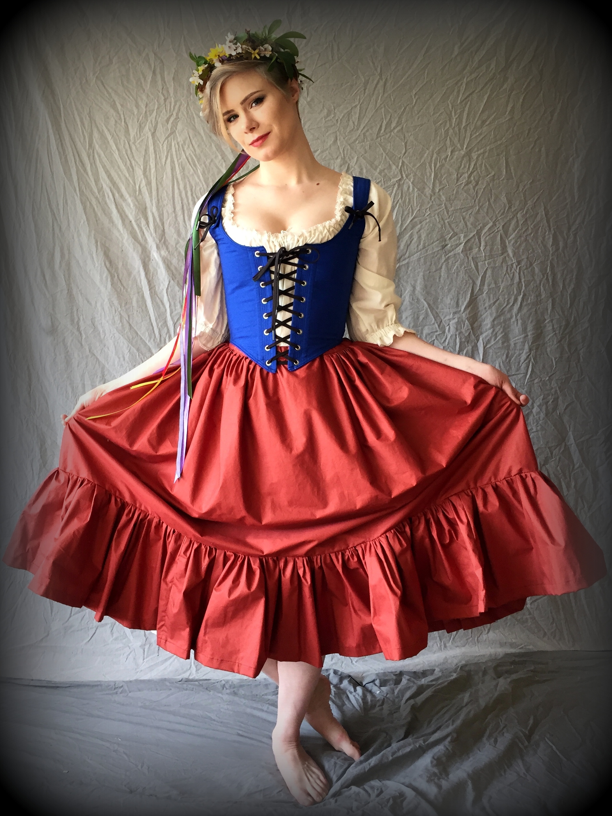 renaissance festival layered skirt