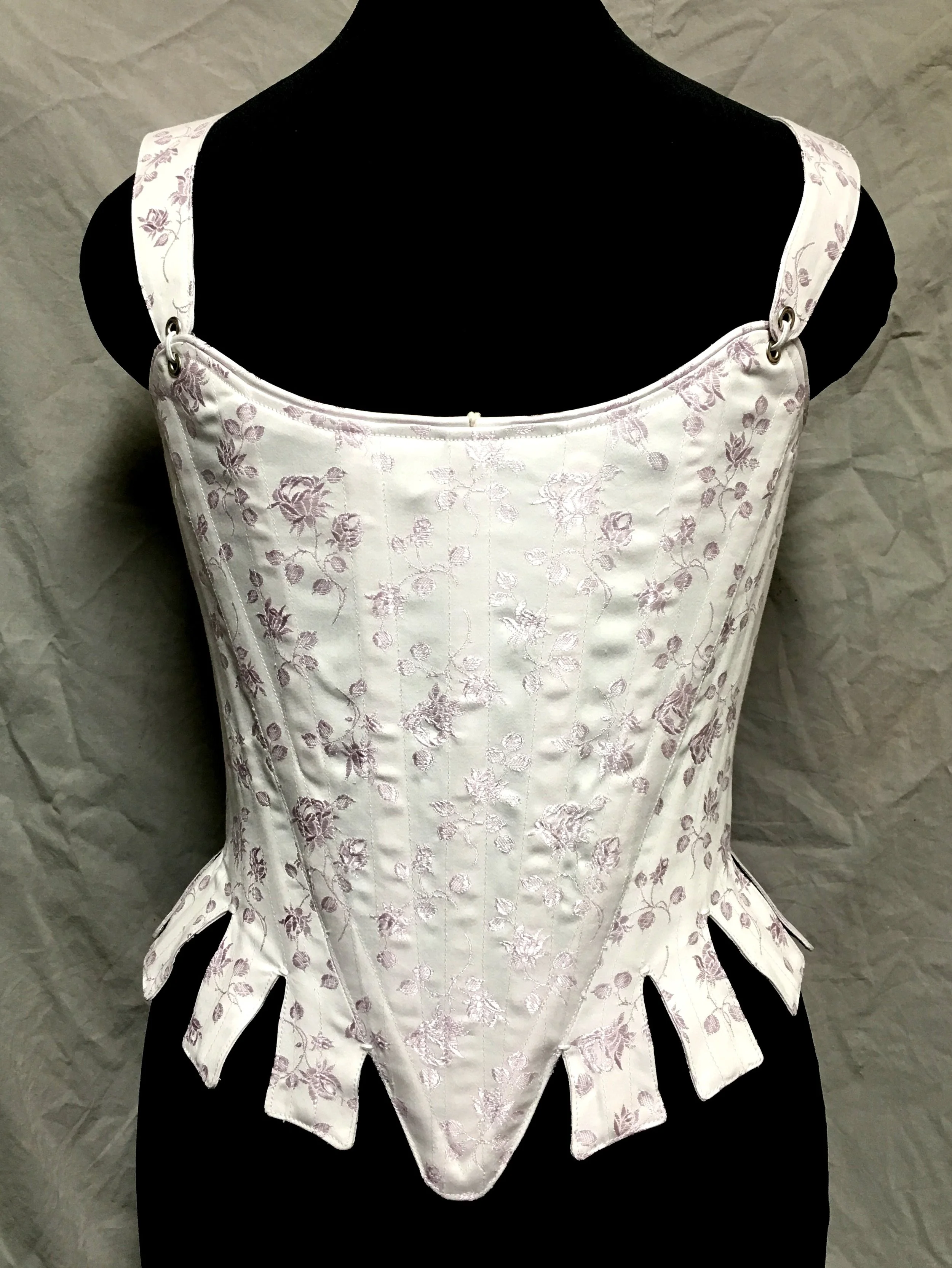 Period Corsets Judith w tabs brocade.JPG