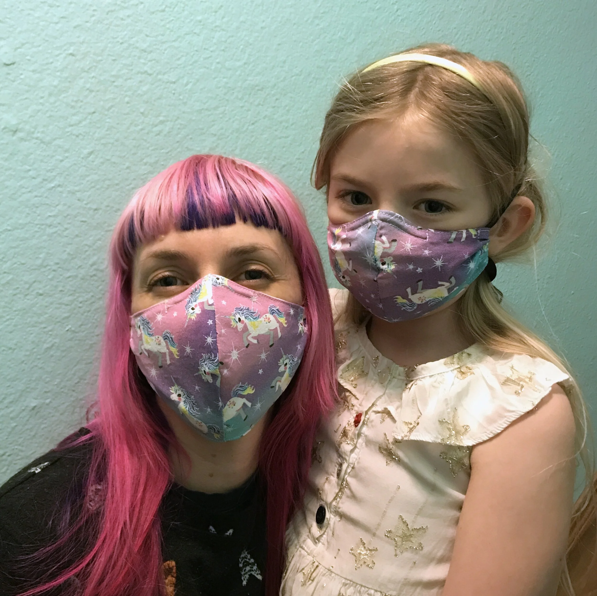 Galaxy Unicorn PC Mask, Shaped w/Filter, Kid or Adult