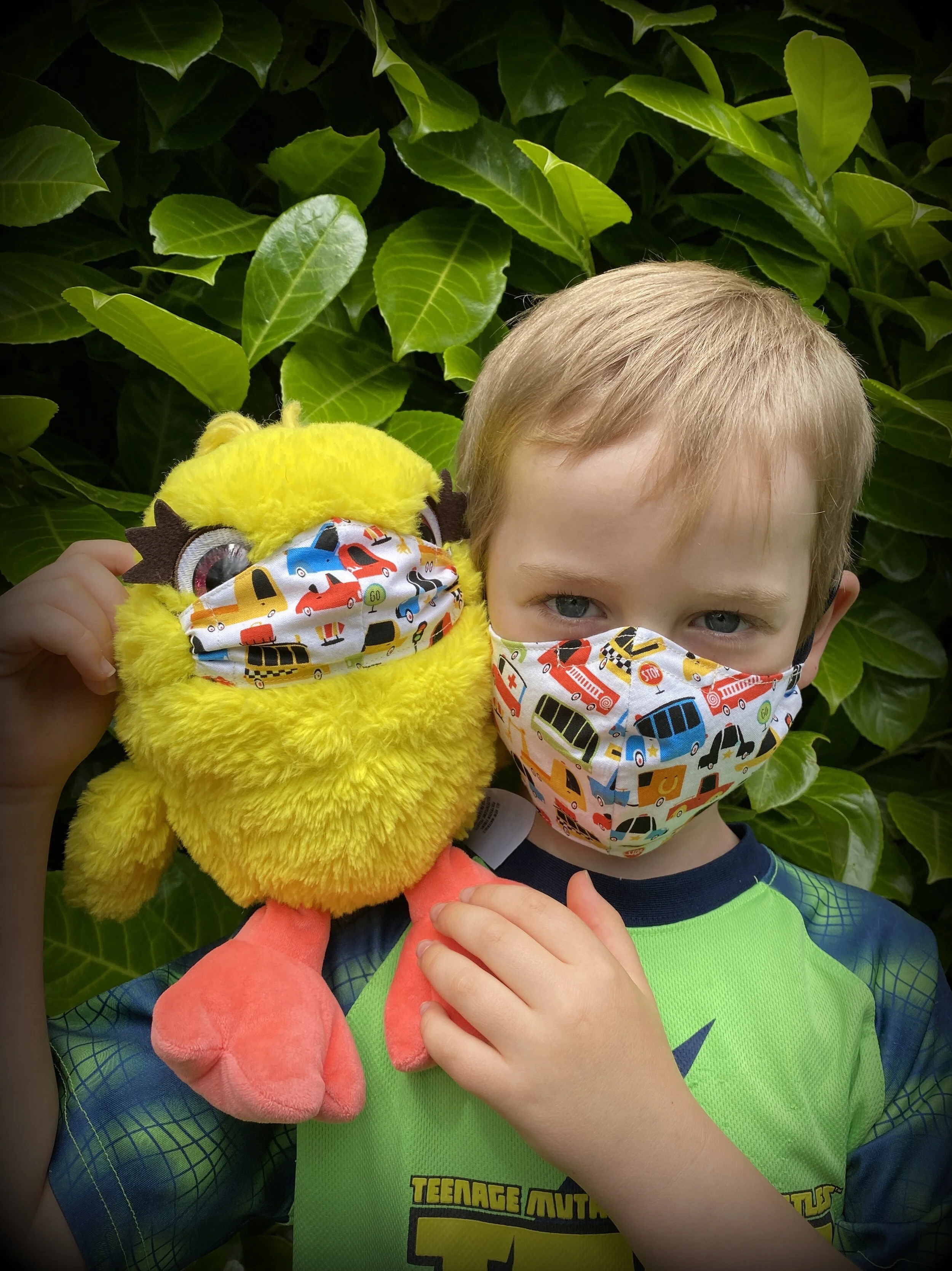 Stuffy and Me Cars and Trucks PC Mask Set, Toddler to Big Kid 