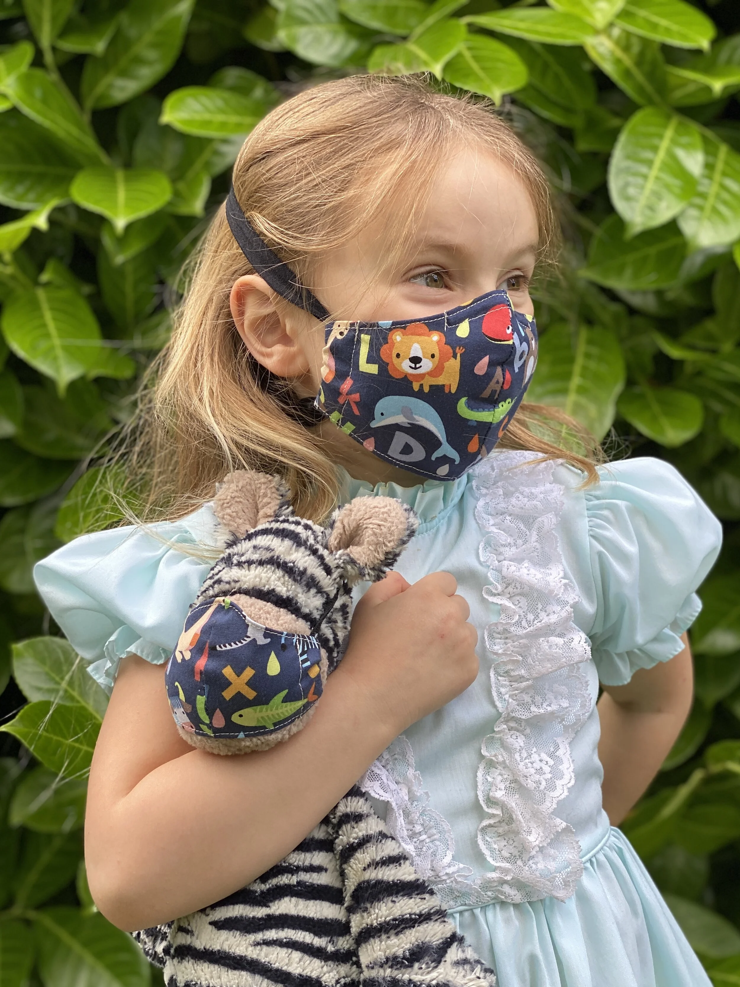 Stuffy and Me ABC Animals PC Mask Set, Toddler to Big Kid