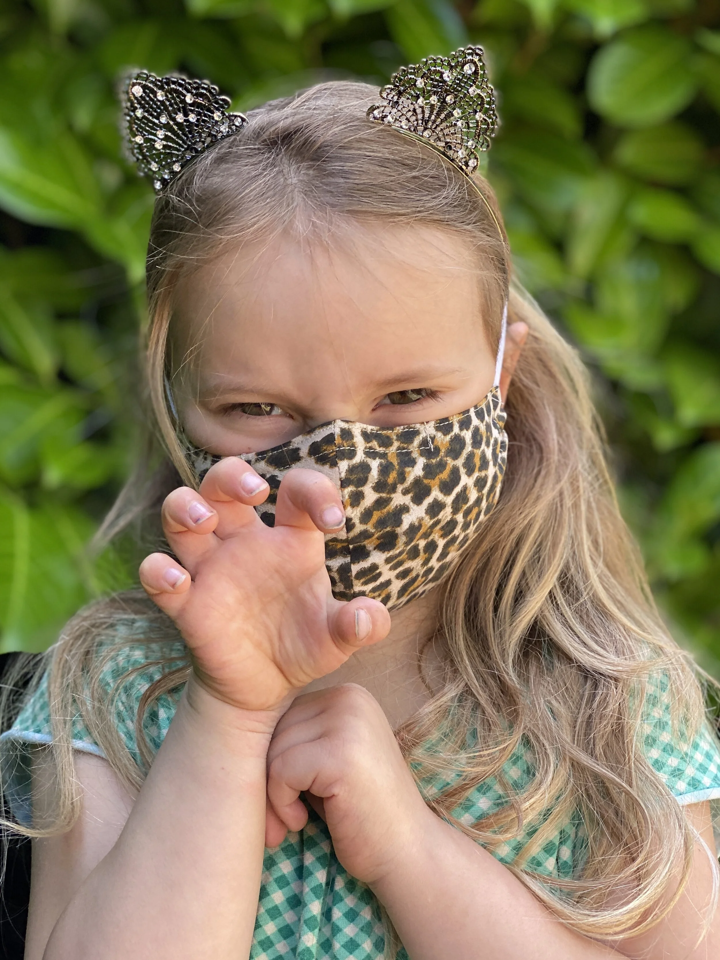 Leopard Kid Mask, Shaped with Filter