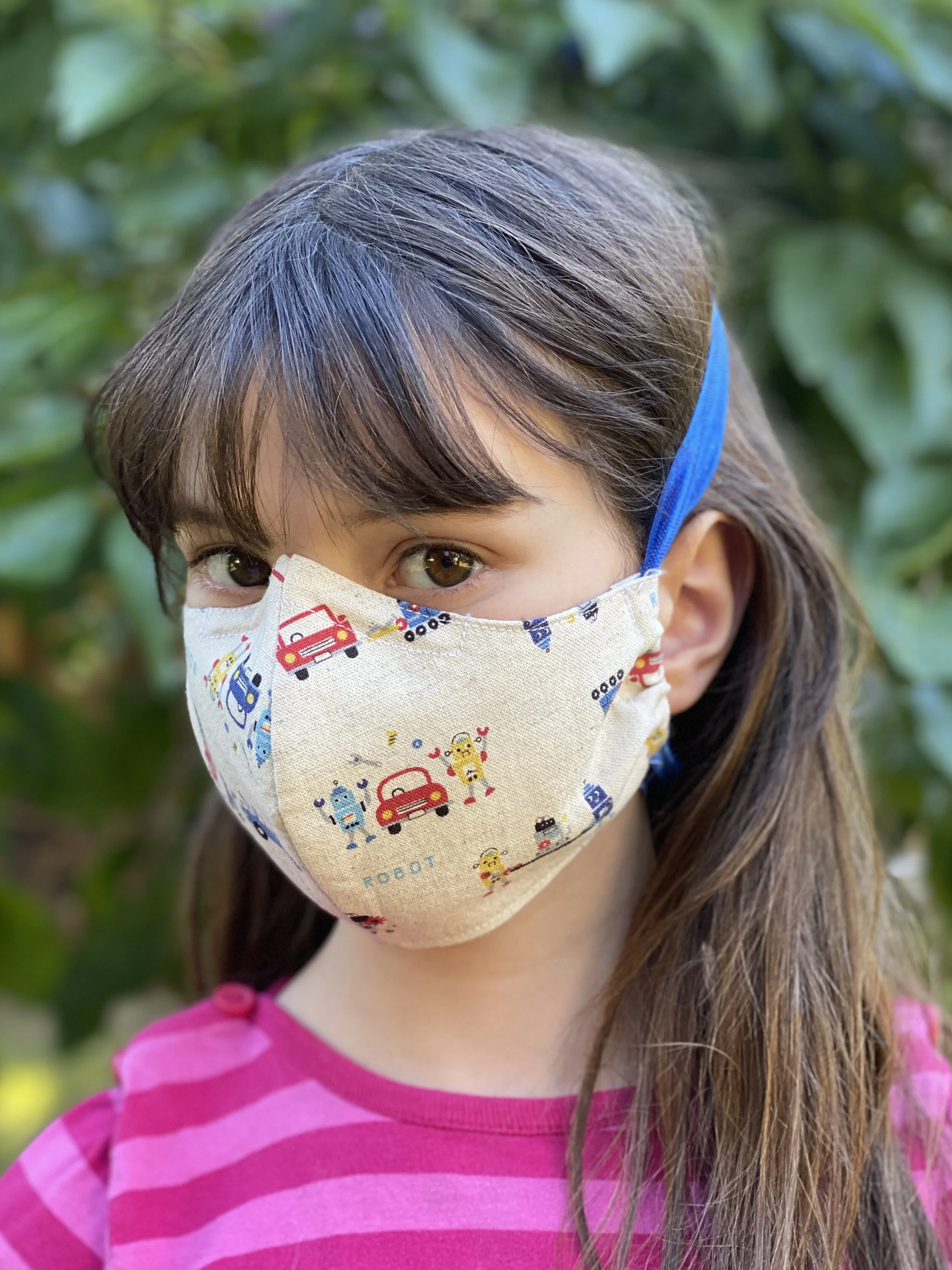 Robot Cars PC Mask, Shaped w/Filter, Toddler to Big Kid
