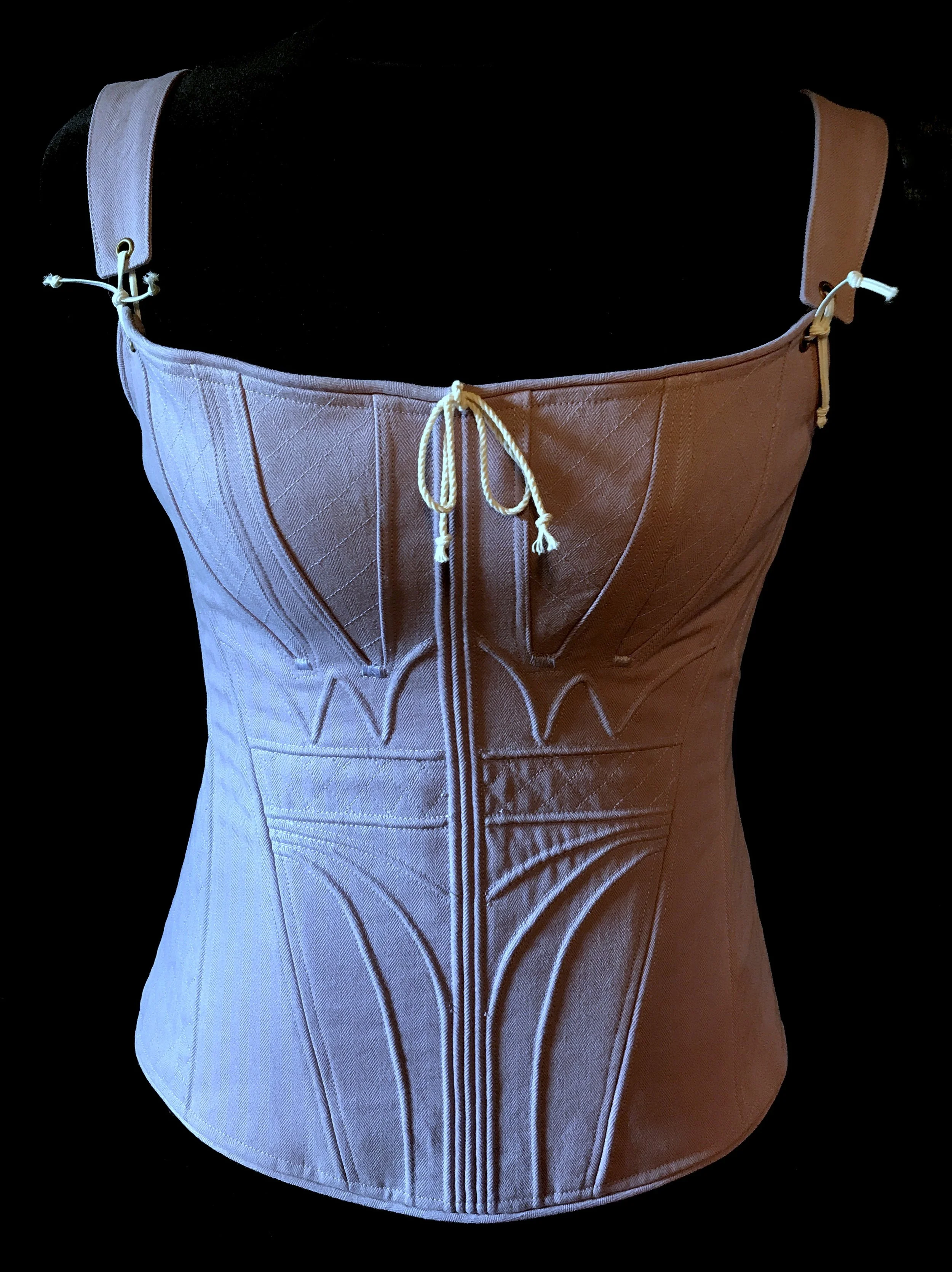 c. 1835 Corded Ada Stays