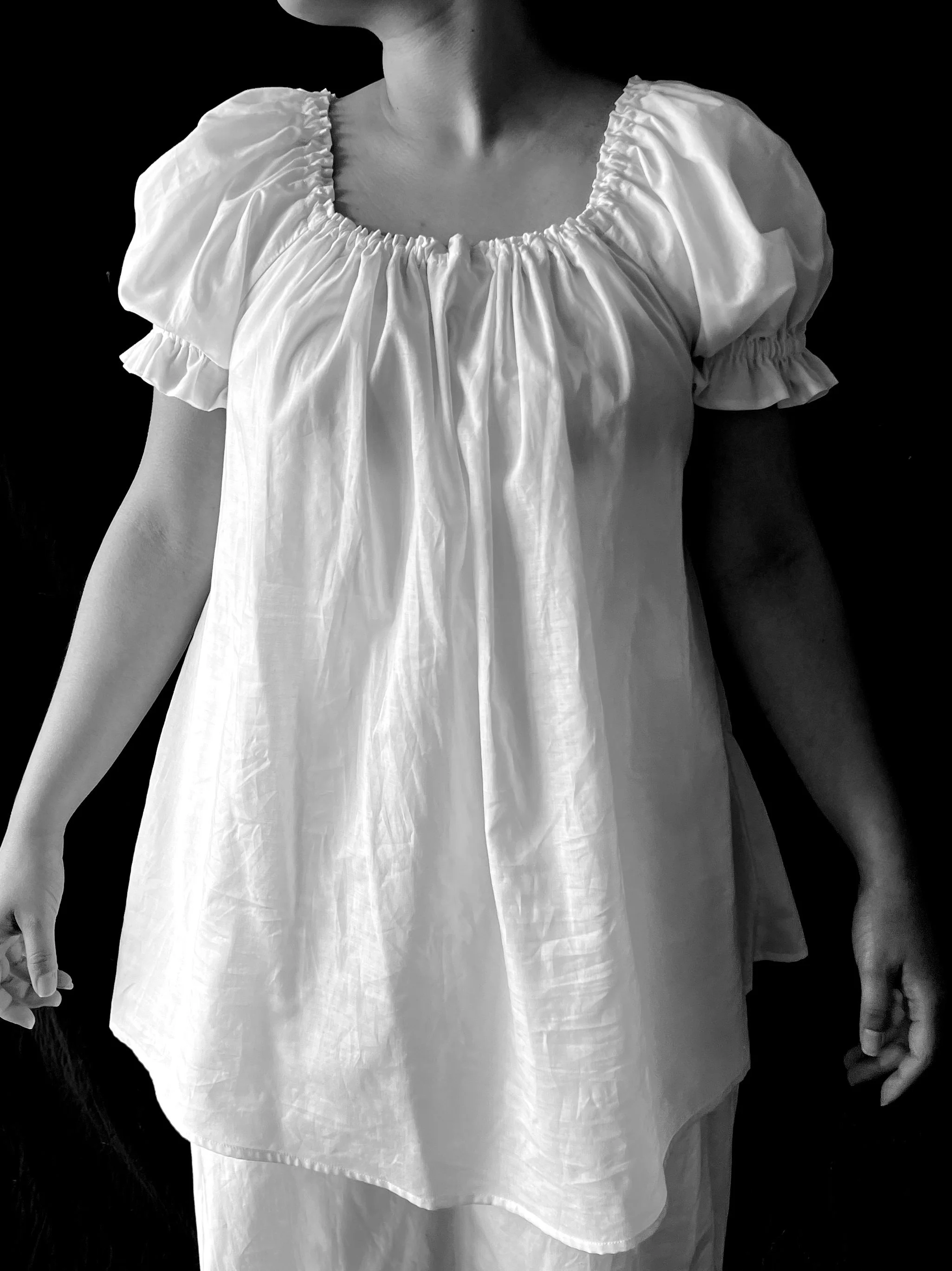 Short Puffed Sleeve Chemise
