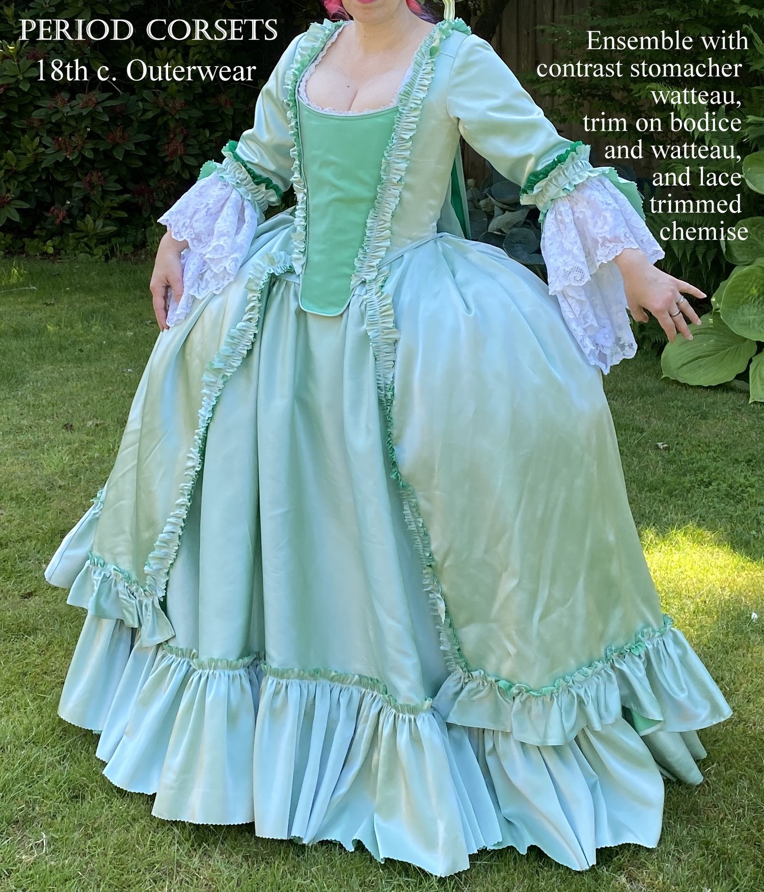 18th century Costume- Robe a la Française — Period Corsets