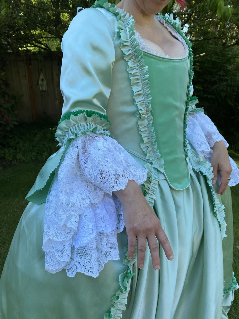 18th Century Robe à la Française Full Ensemble Gown — Period Corsets