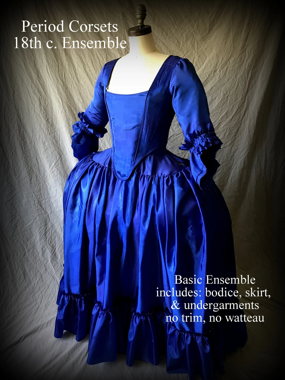 18th century Costume- Robe a la Franaise- Simple  Period Corsets
