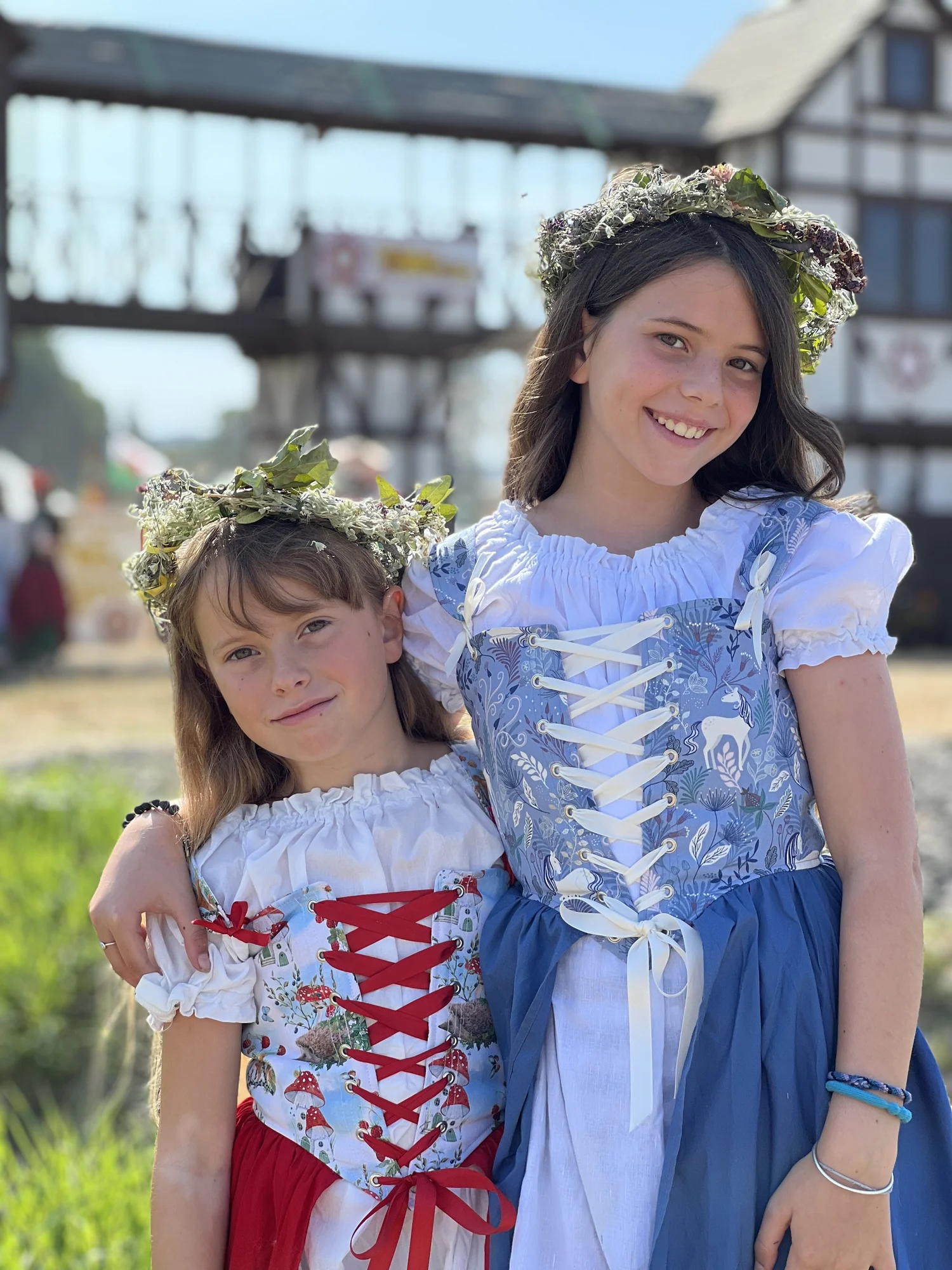 Kids Reversible Ren Faire Bodice  Period Corsets