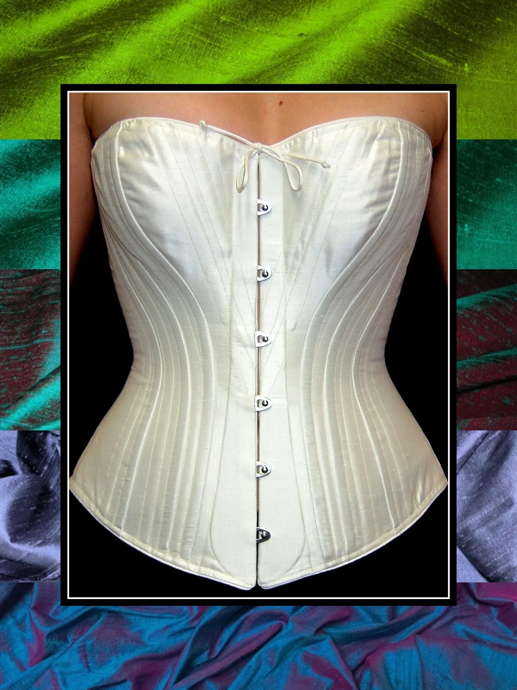 Silk Flatlined c. 1880 Alice Corset