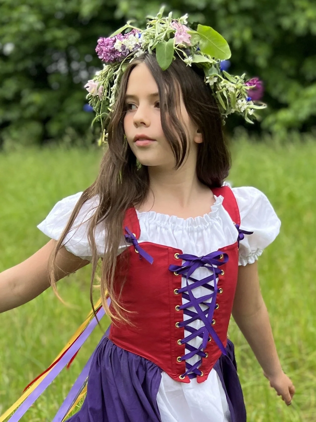 Kids Reversible Ren Faire Bodice  Period Corsets
