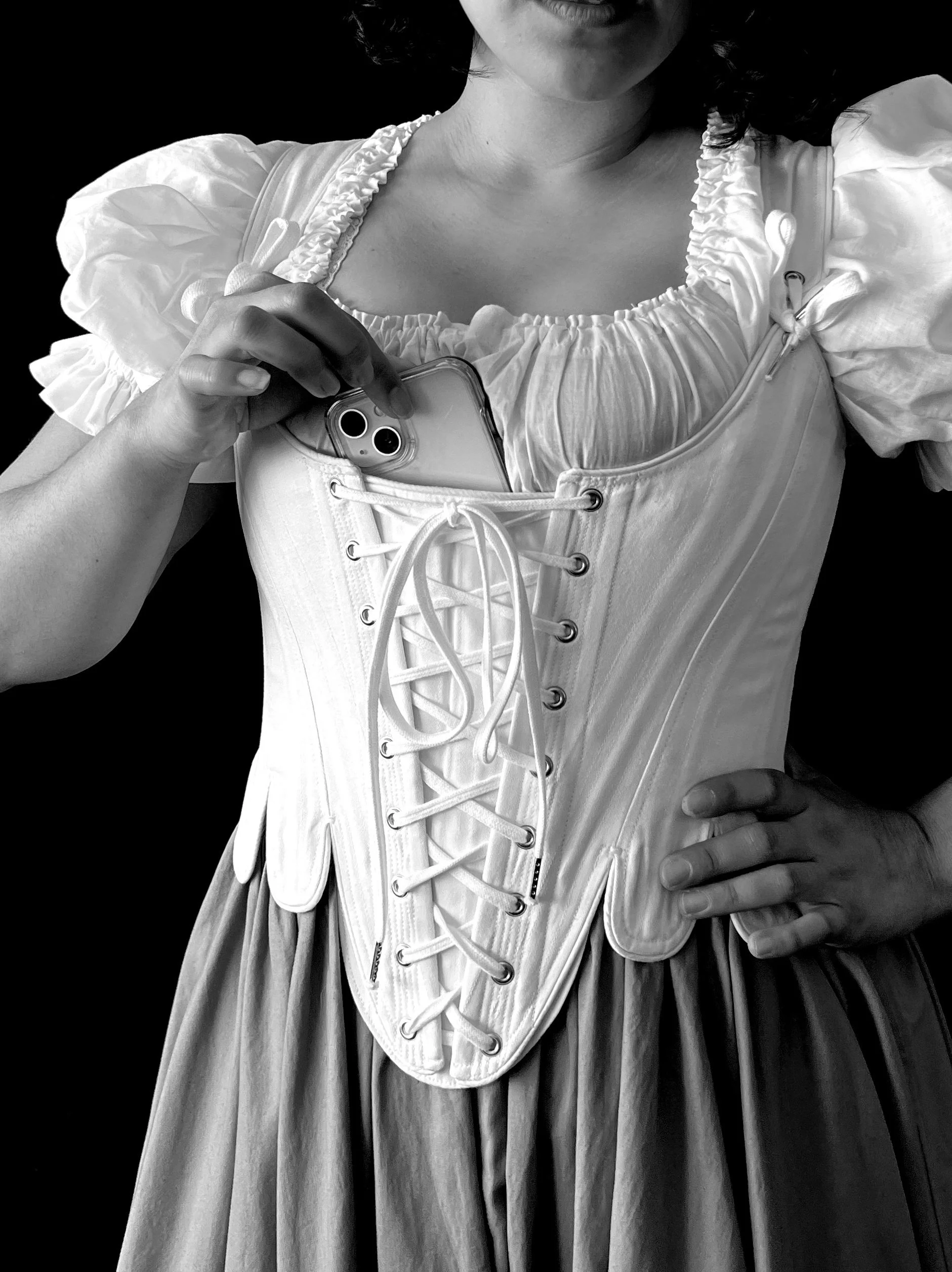 corset belt on dress
