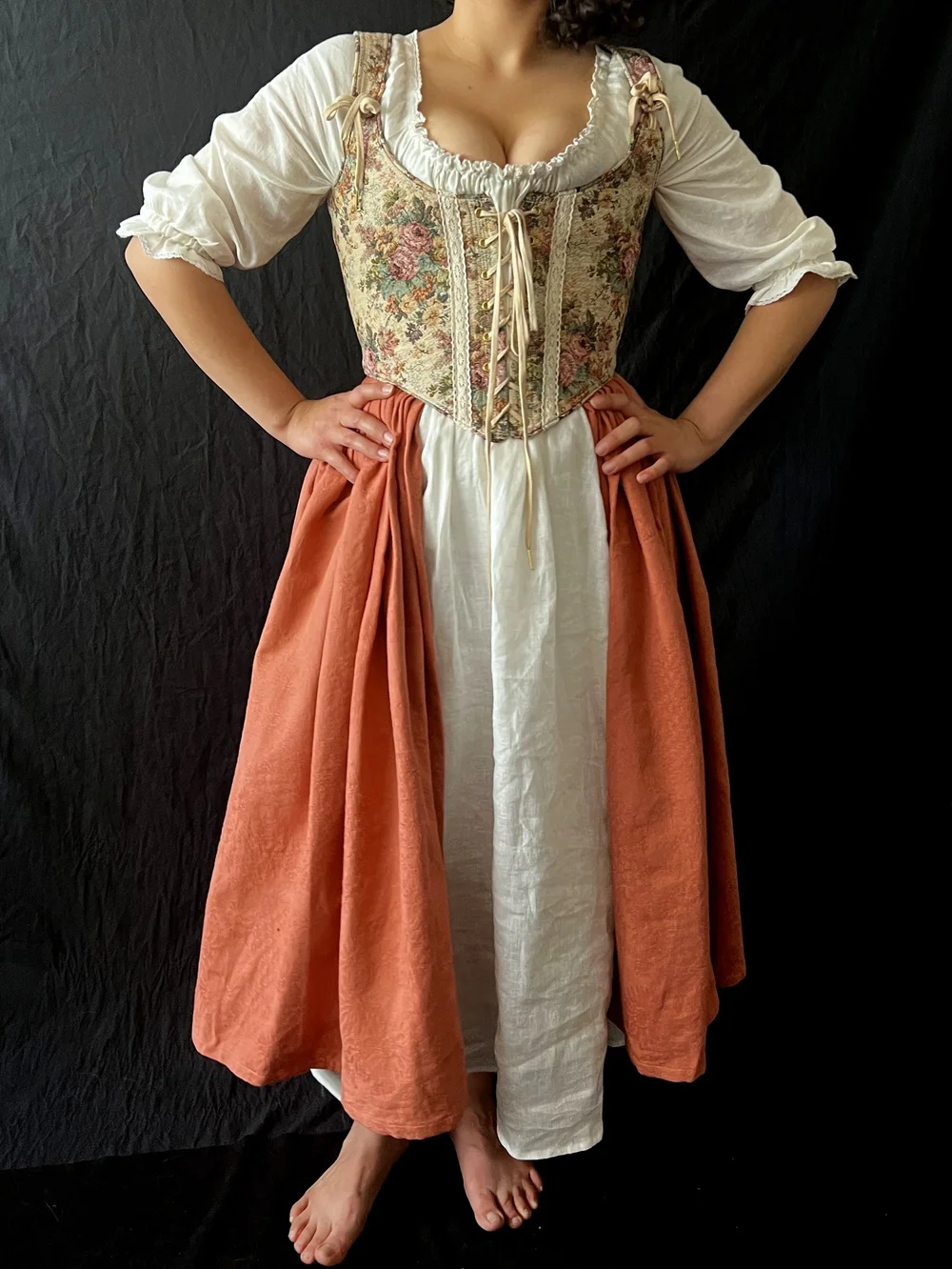 Ren Faire Long 3/4 Sleeve Chemise  Period Corsets