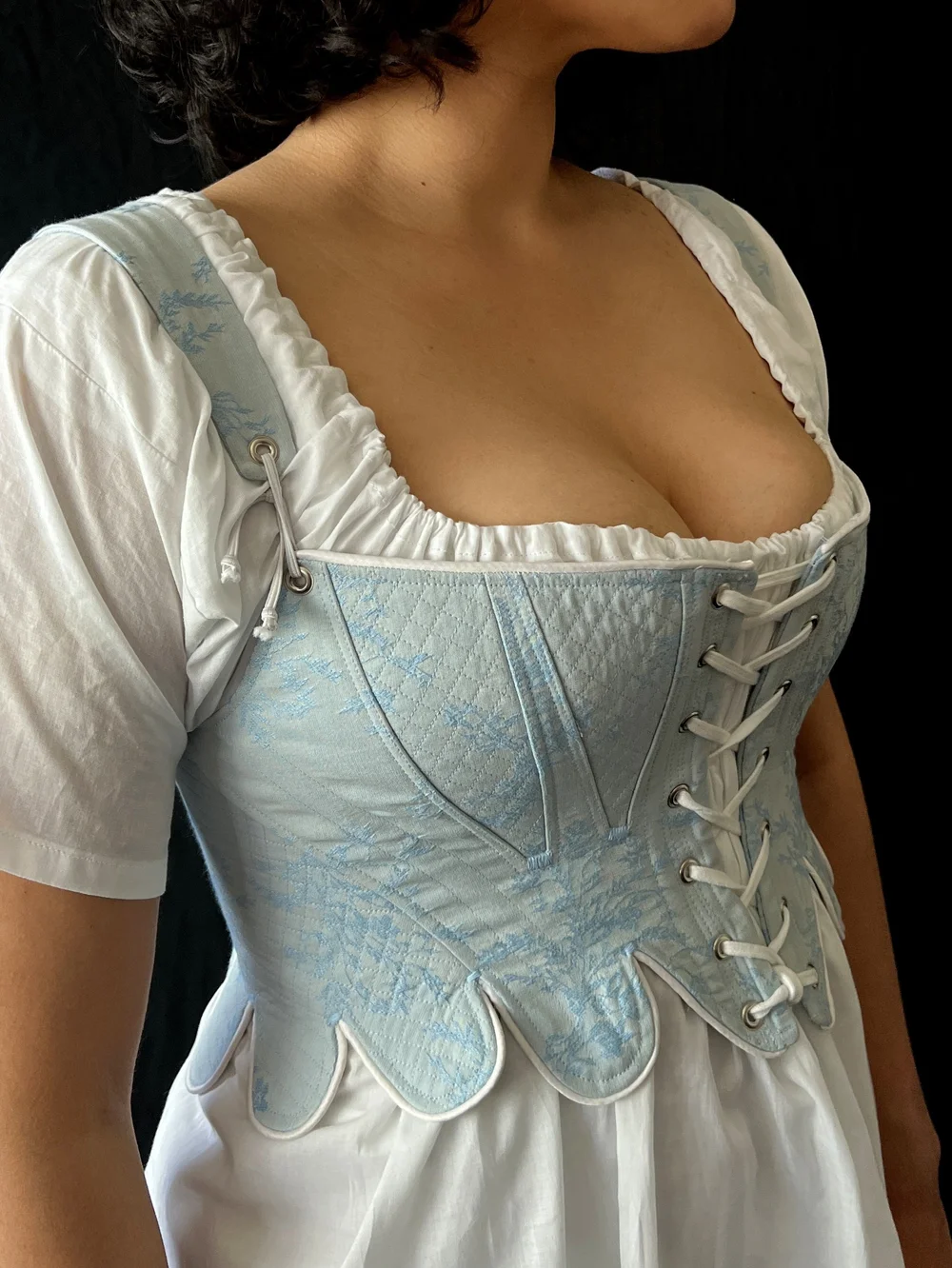 Amahlia Flatlined Regency Half Stays  Period Corsets