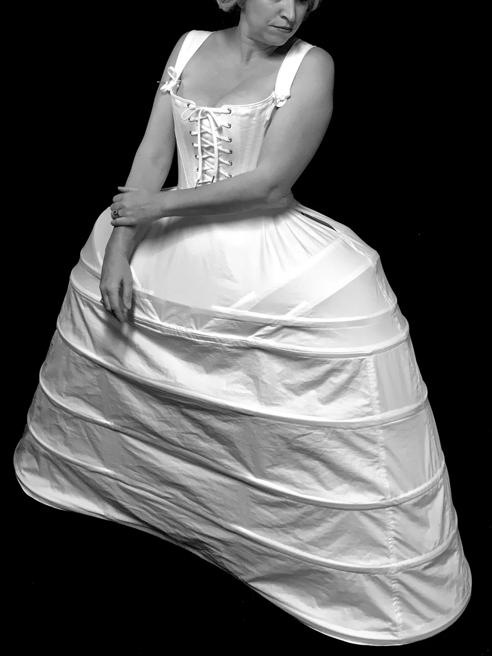 18th c. Full Pannier- Long  Period Corsets