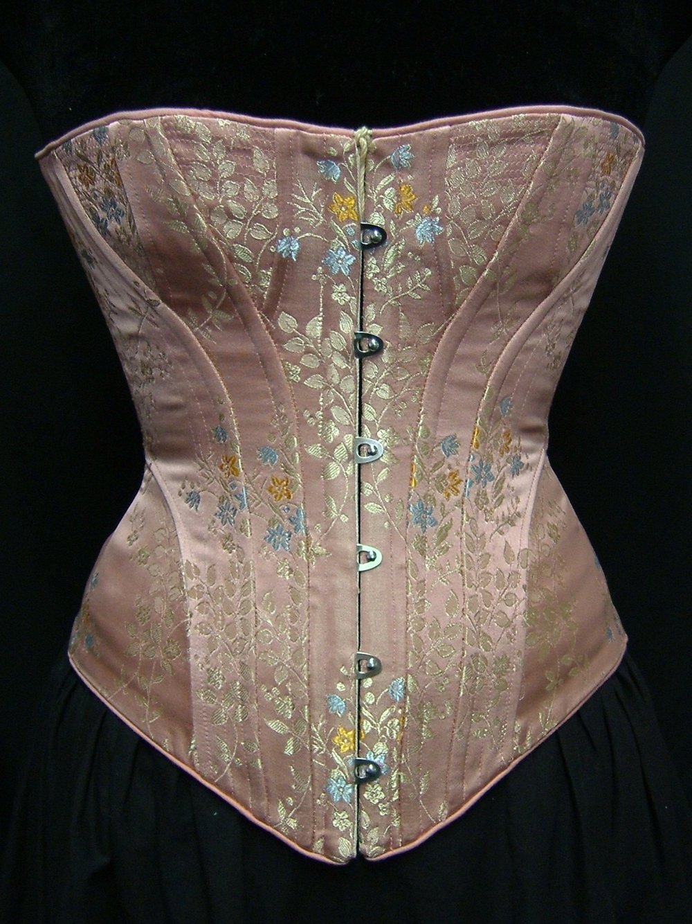 Plus Size C. 1890 Victorian Corset, Theodora, in Cotton and
