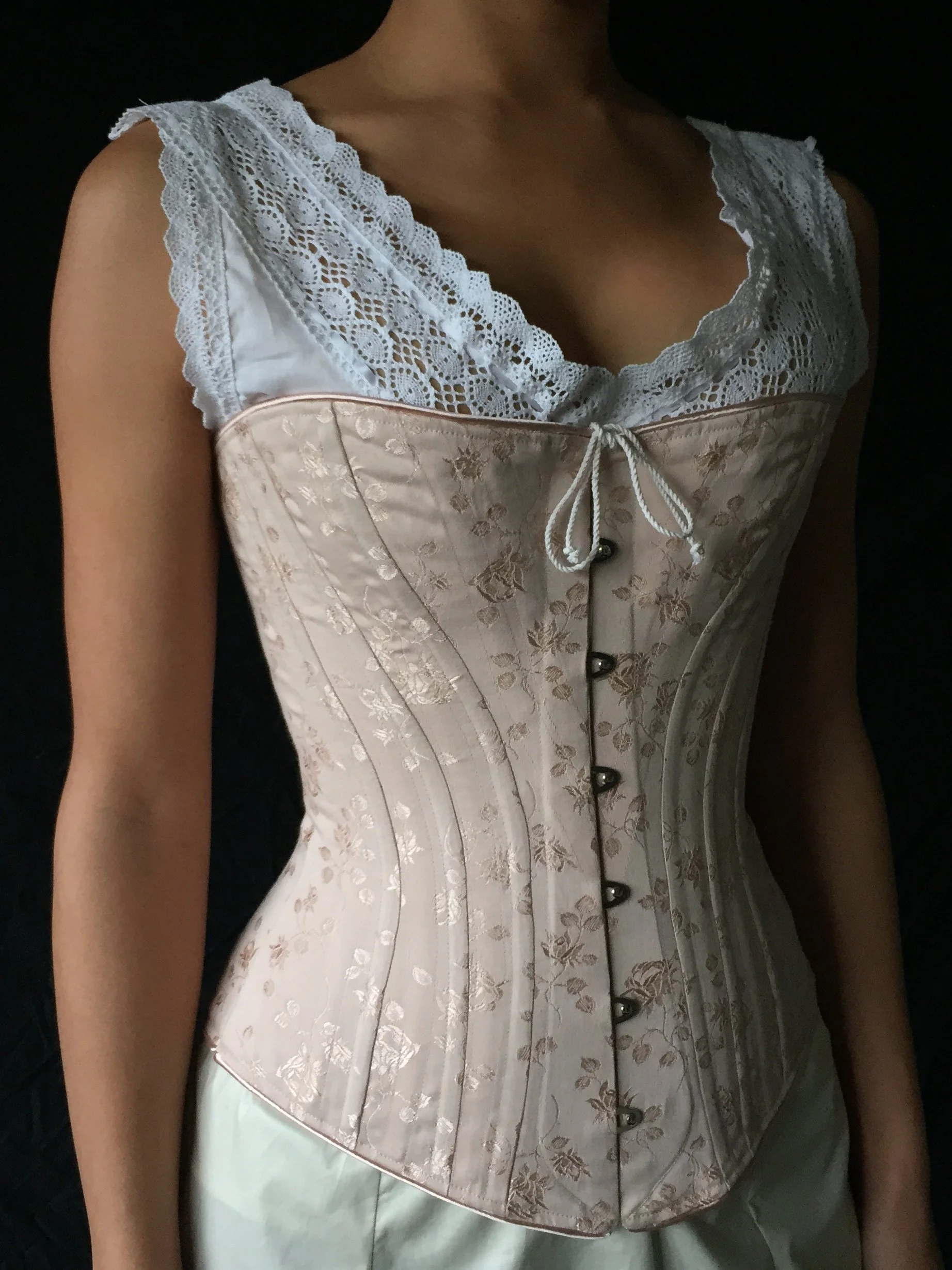 c. 1880 Alice Corset-Brocade