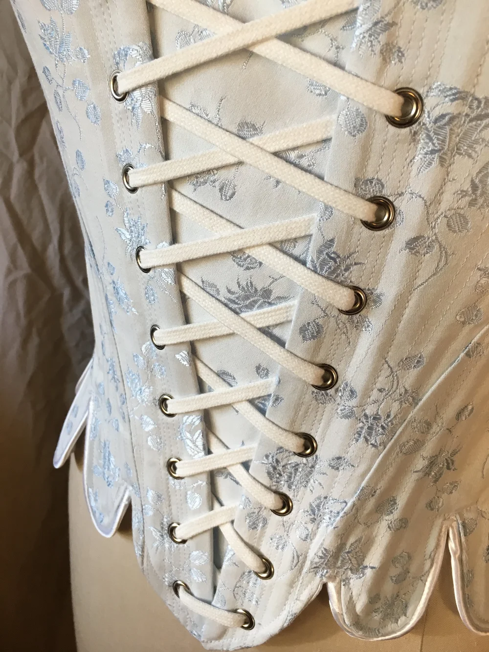 18th c. Marie Antoinette Front Lacing Stays — Period Corsets