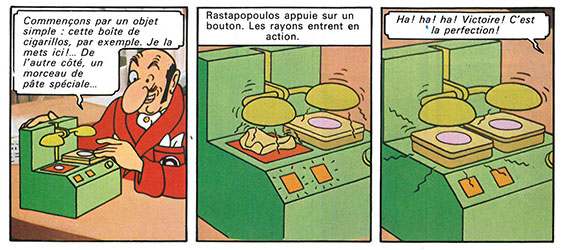 La photocopieuse 3D du professeur Tournesol (Tintin et le lac aux requins - 1972)