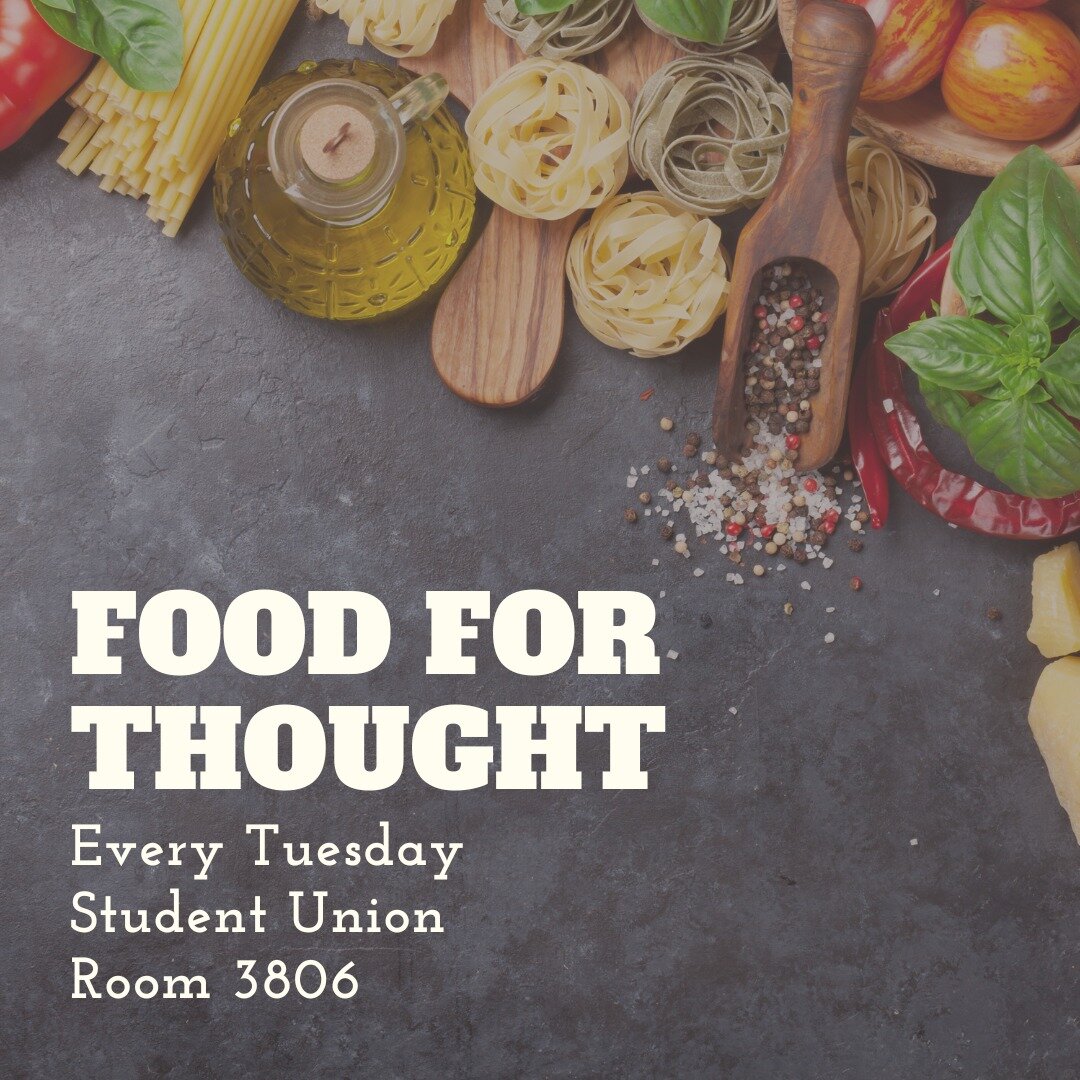 Join us for Food for Thought tonight at 6pm! It's one of our last chances to gather together before the semester ends! We'll be having lasagna from St. John's Lutheran Church! 

 #campusministry #jax #jcm #jacksonville #jaxcm #jaxfl #unf #jaxcampusmi