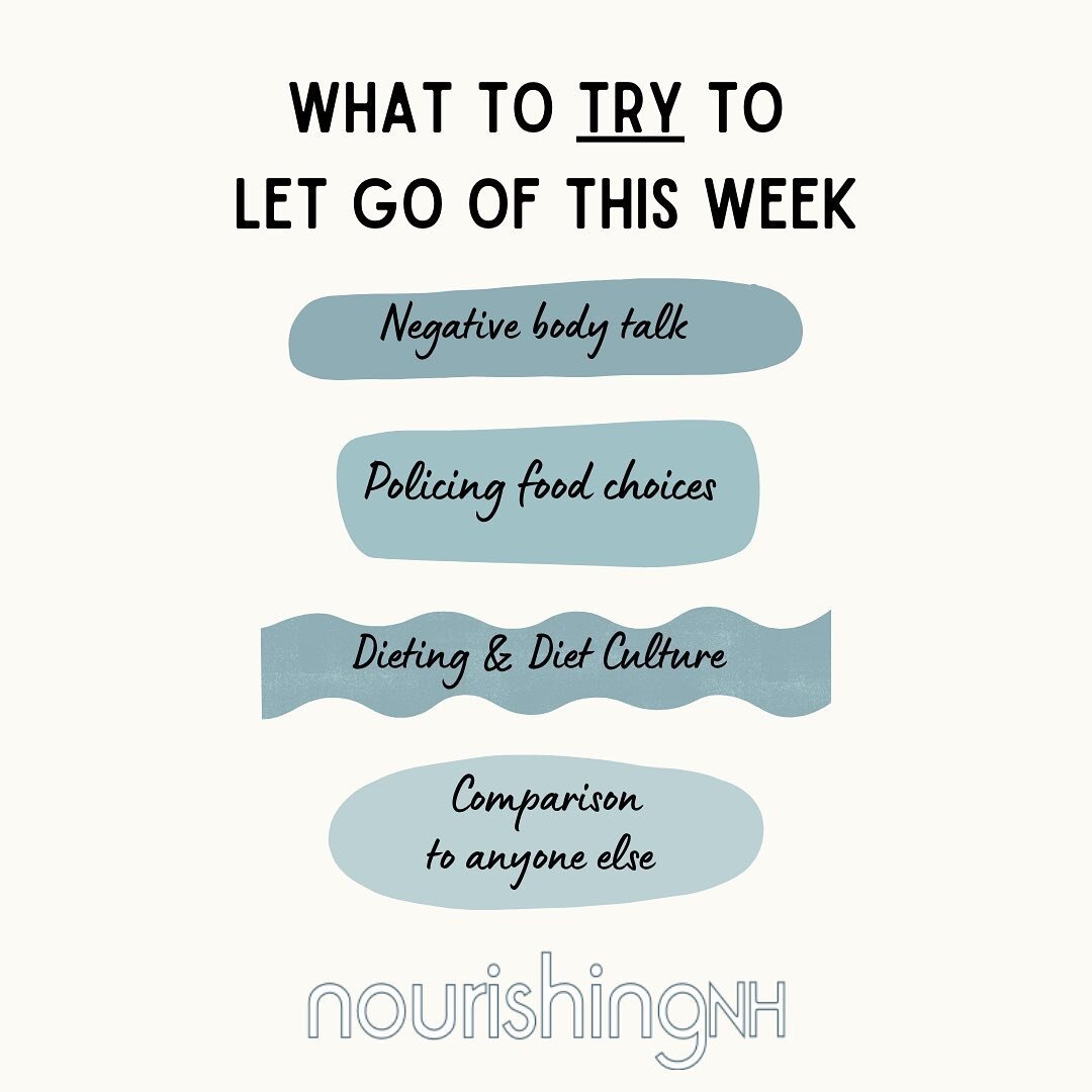 Let it go!👋🏻Try saying goodbye to all the diet culture negativity this week! 

If you are feeling like you need help or support letting it go or have any questions about recovery please reach out to us, maybe we can help! 

✨link in bio for more in