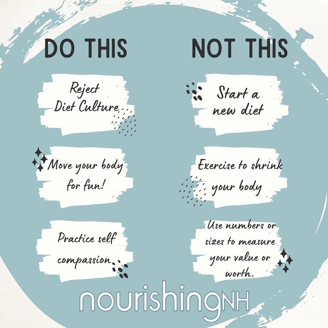 It can be hard to ditch diet culture mentality, it is truly everywhere we look. It can be hard to show up for yourself every day and practice kindness to your body and others. We see you! We know it&rsquo;s hard! If you need support, maybe we can hel