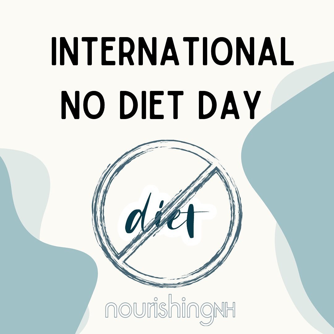 International No Diet Day is a celebration of body acceptance, the concept of health at any size and the rejection of diet culture. We hope you all enjoy today and every day free from diet culture! 

✨If you are feeling like you need help or support 