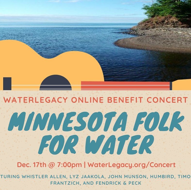 Join us for a virtual fundraiser for WaterLegacy (and protect waters by hitting that donate button) TONIGHT at 7pm cst. We&rsquo;re honored to be part of such a sweet lineup of artists!

We recorded our set back before Hugo was born. All I can rememb