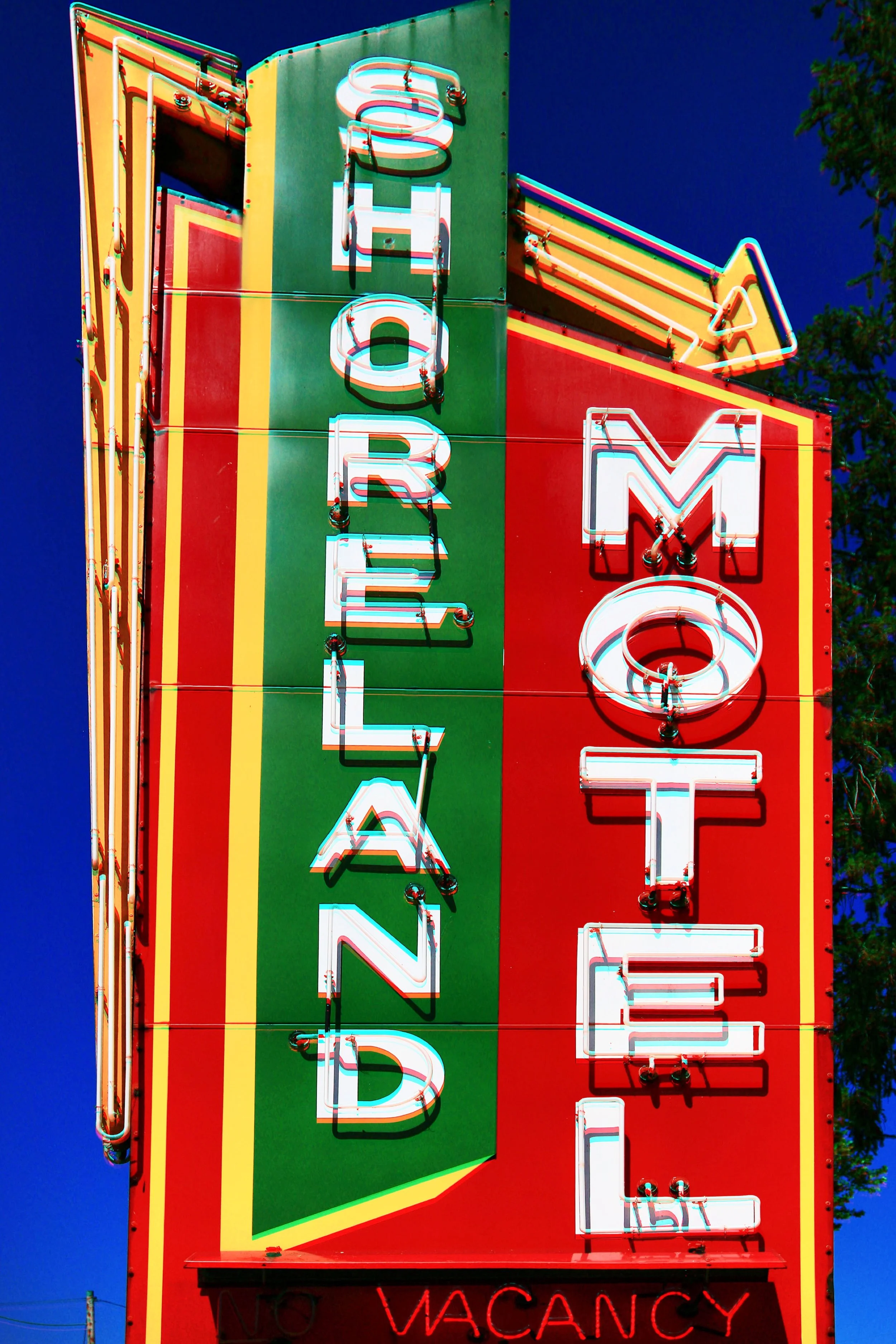 Shoreland Motel Sign, Bagnall Dam, Lake of the Ozarks, Missouri 2008 (Americana 2)