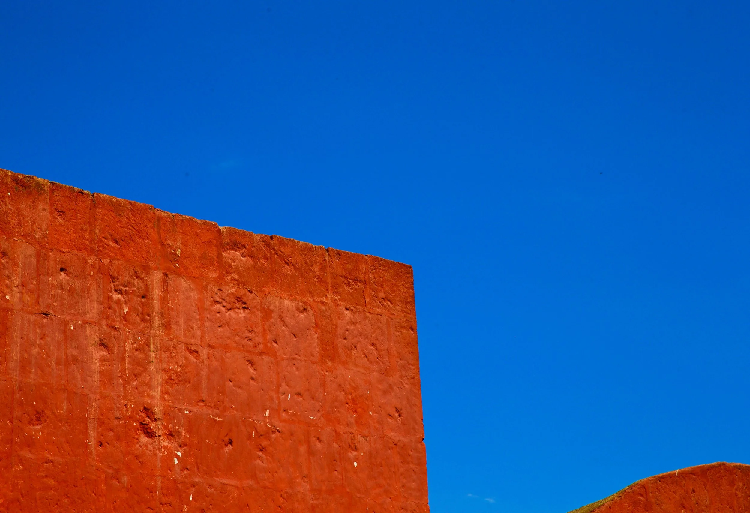 Blue Sky and Red Building, St. Catherine's Monestary, Arequipa, Peru 2016 (Colors &amp; Abstracts 7)