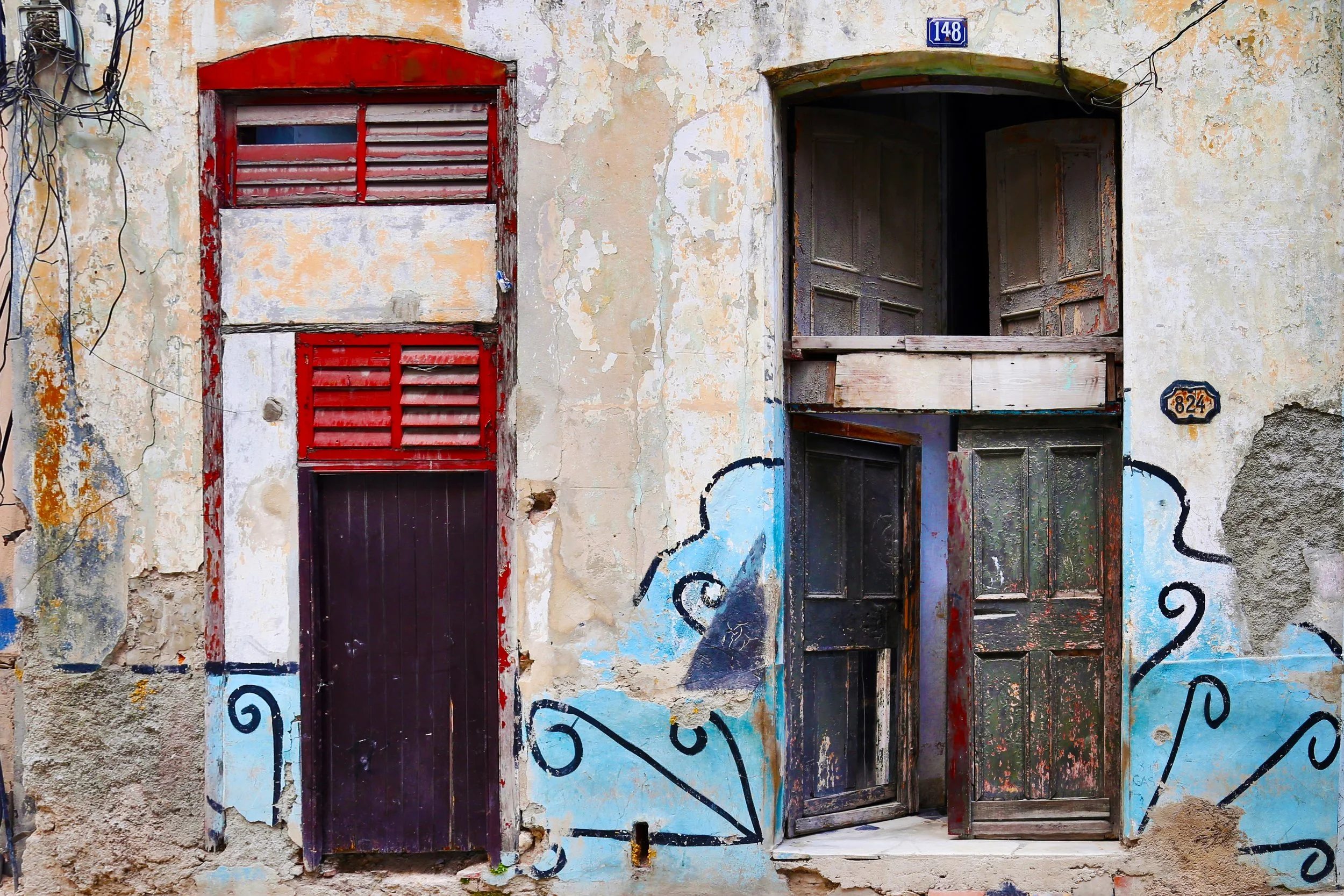 Blue Notes, Building Exterior, Havana, Cuba 2015 (Exteriors 1)