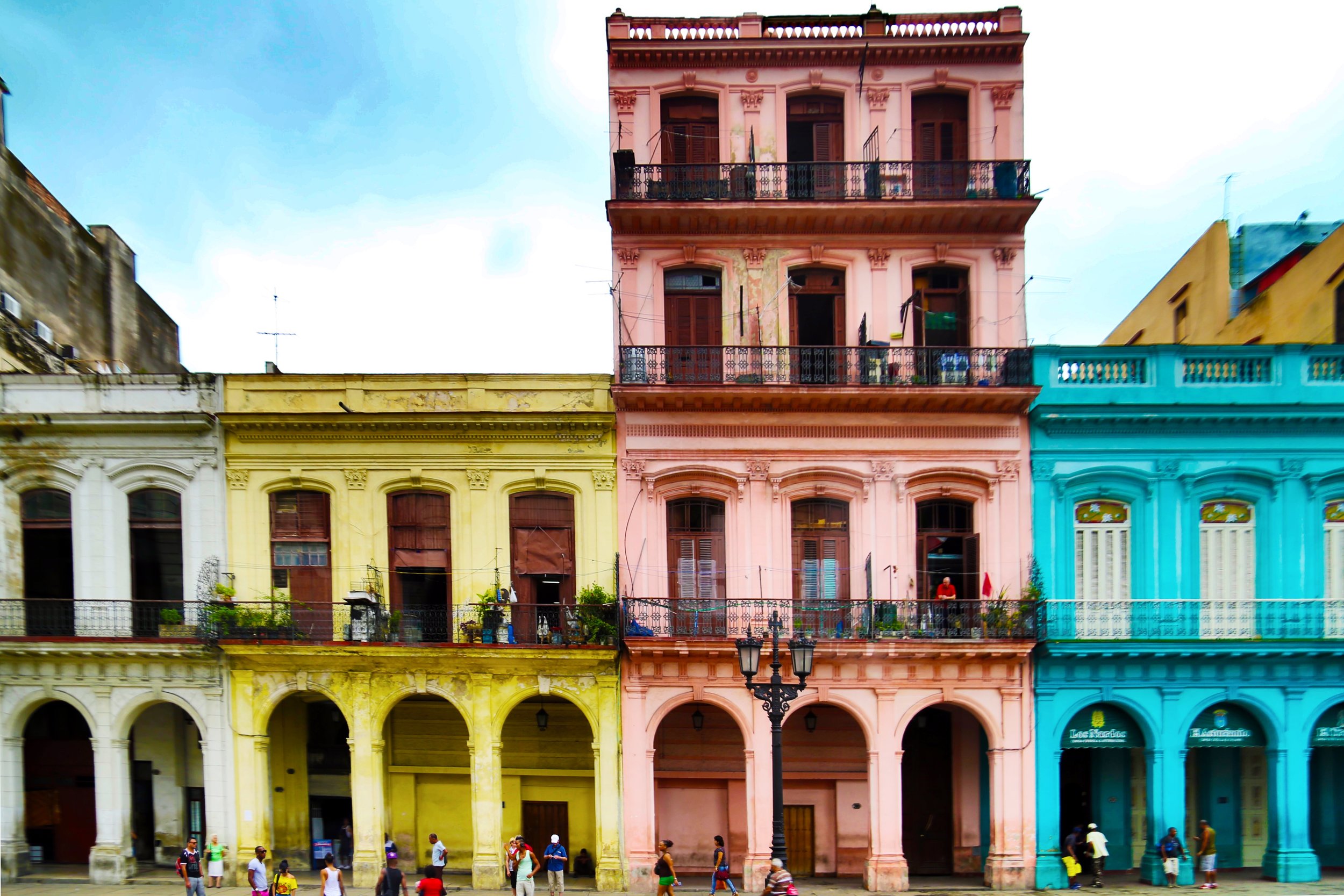 Pastel Buildings, Building Exteriors, Havana, Cuba 2015 (Exteriors 8)