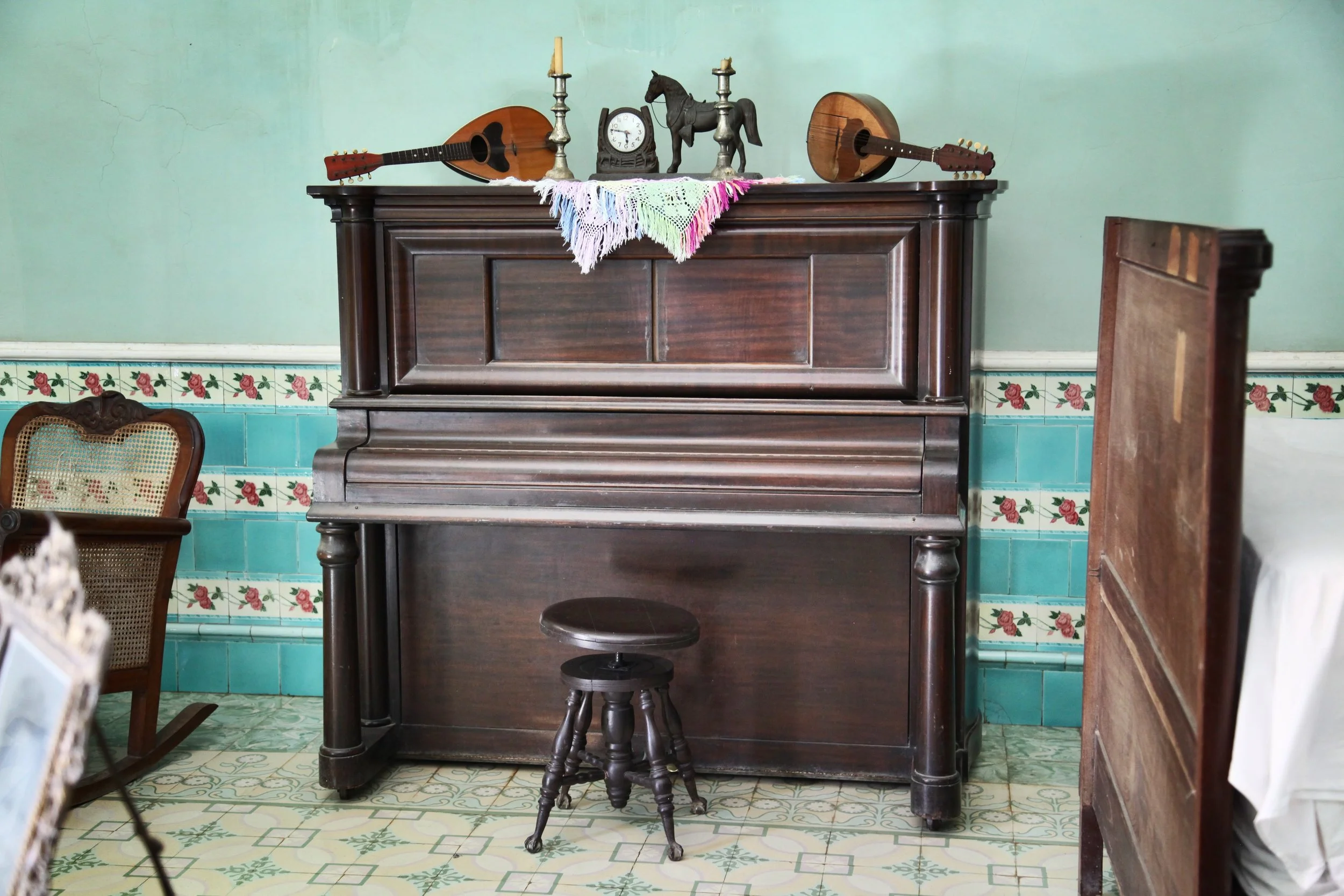"Antique Piano", Interior, Havana, Cuba 2015 (Interiors 1)