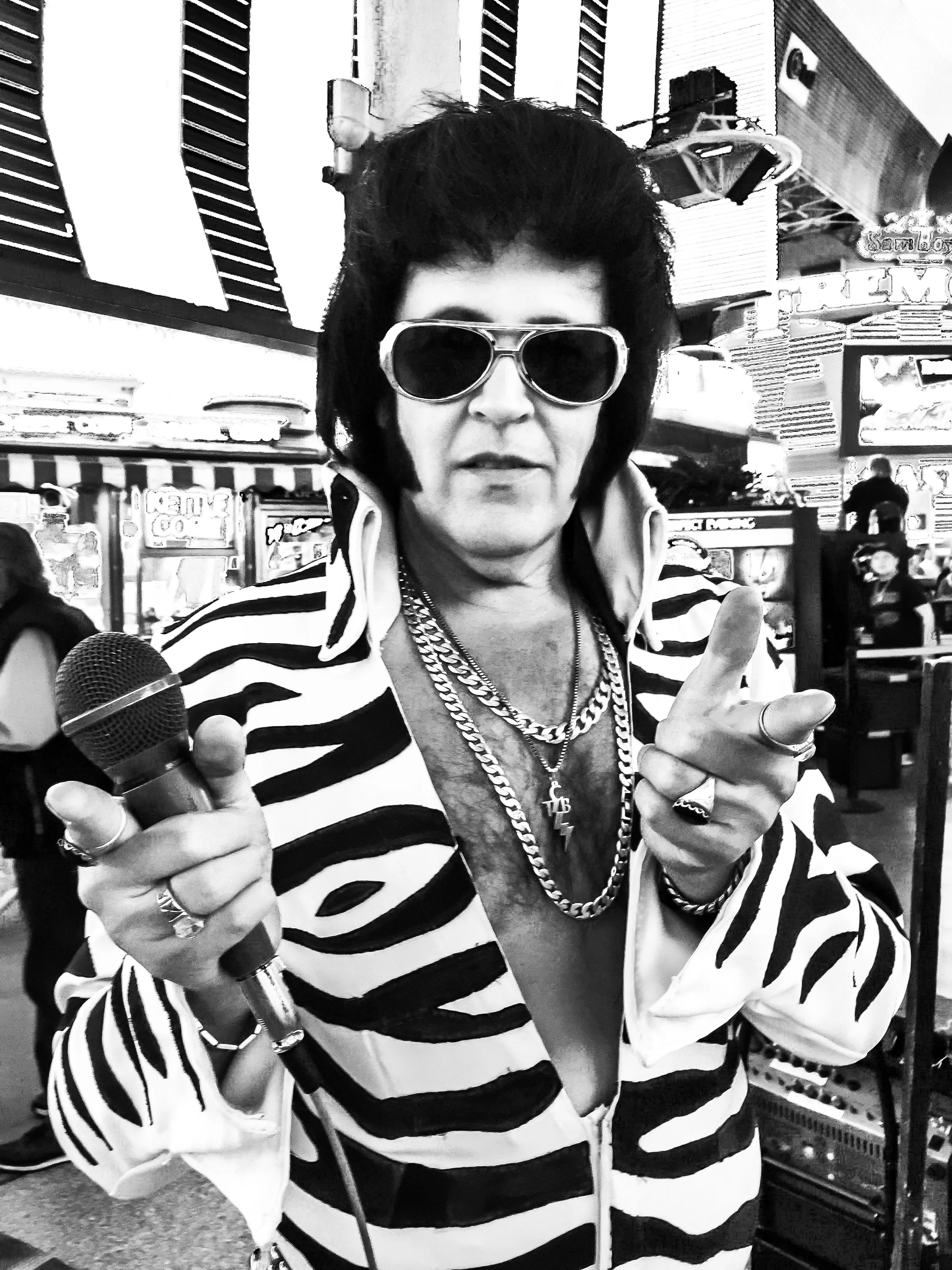 Elvis Impersonator, Downtown Las Vegas, Nevada 2016 (People 5)