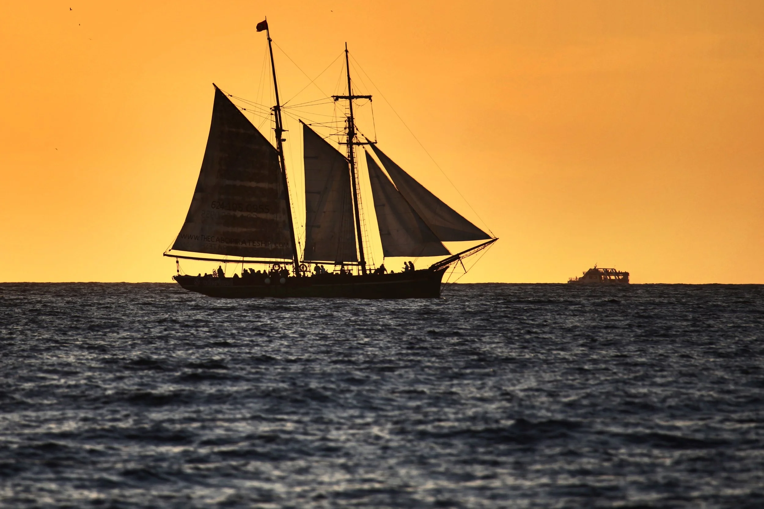 Schooner at Sunset, Playa Langosta, Costa Rica 2011 (Special Places 11)