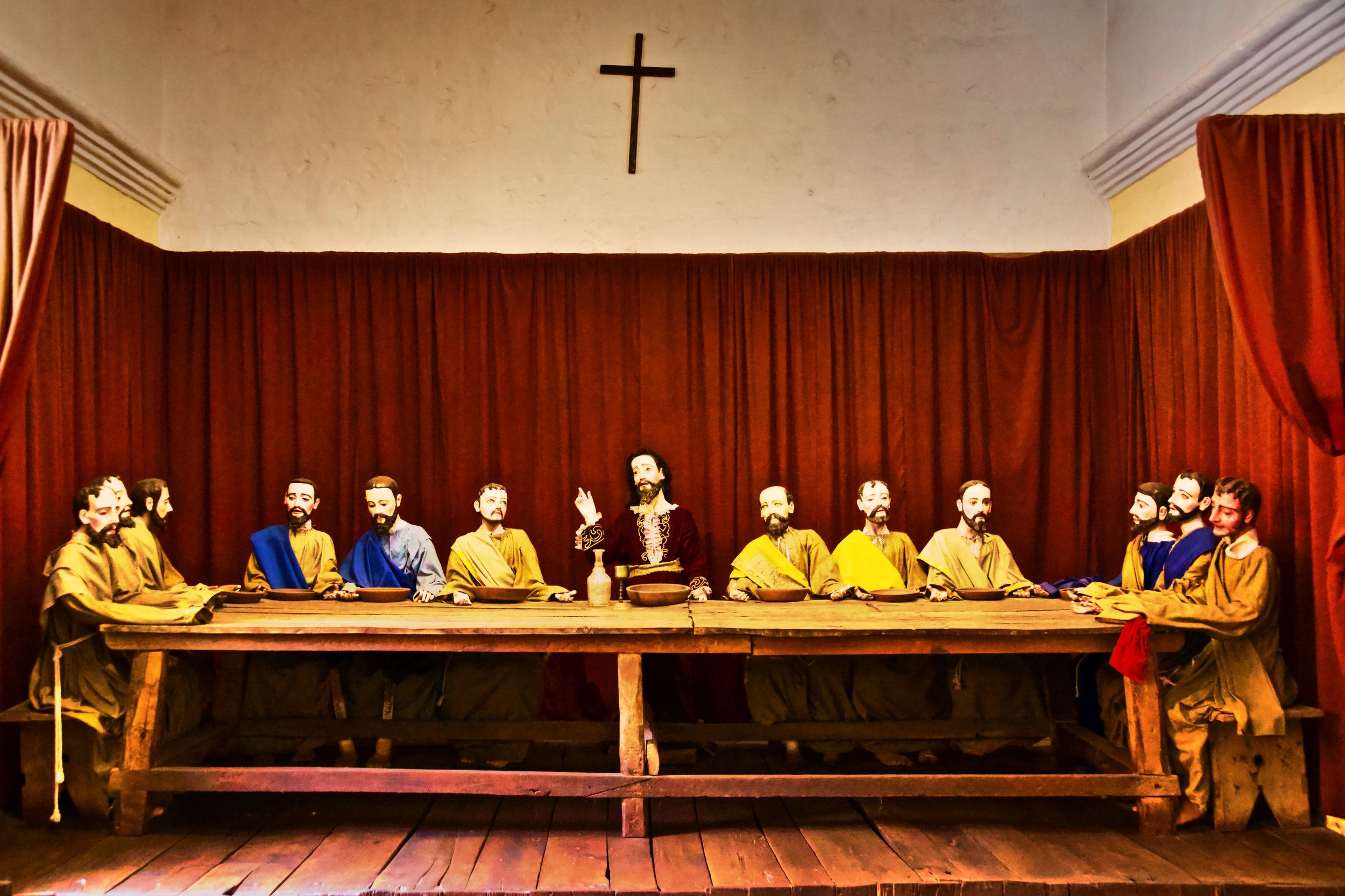 Room with Full Scale Carved Model of The Last Supper, St. Catalina Monastery, Arequipa, Peru 2016 (Still Life 8)